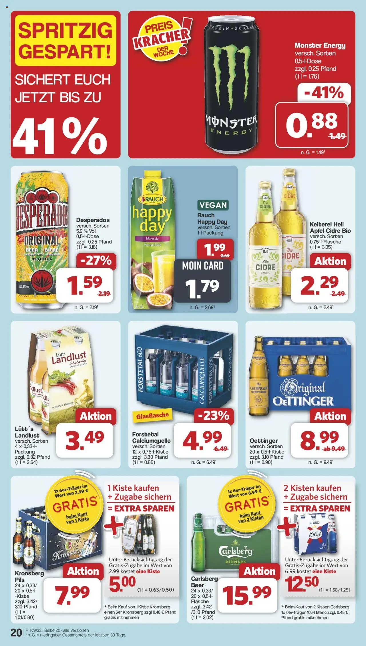 Famila Nordwest Prospekt 	 - gültig ab dem 11.08.2025 | Seite: 23 | Produkte: Pils, Oettinger, Desperados, Rhabarber