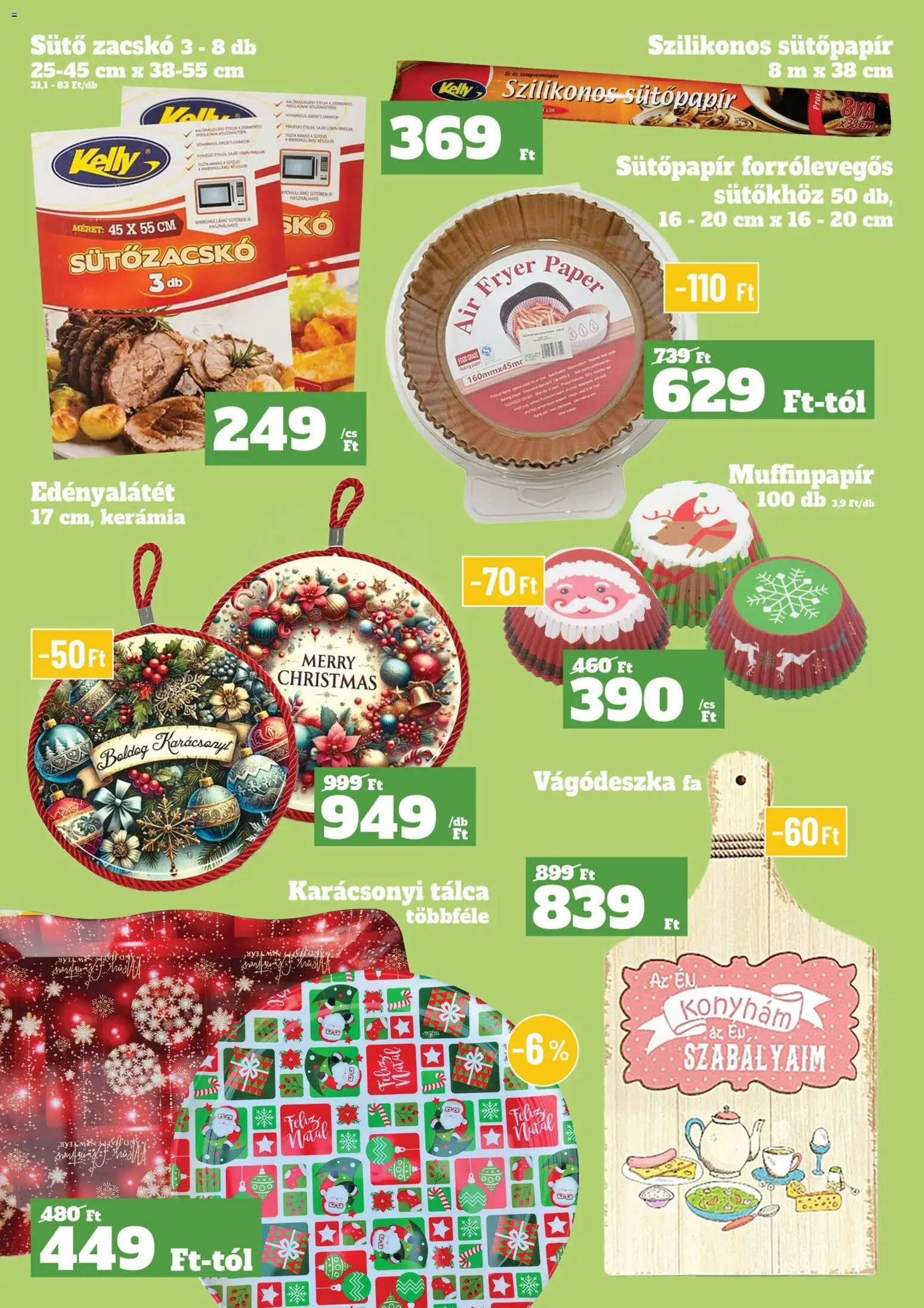 Family Diszkont akciós ujság - amely érvényes a következő dátumtól: 06.11.2025 | Oldal: 16 | Termékek: Vágódeszka, Sütő