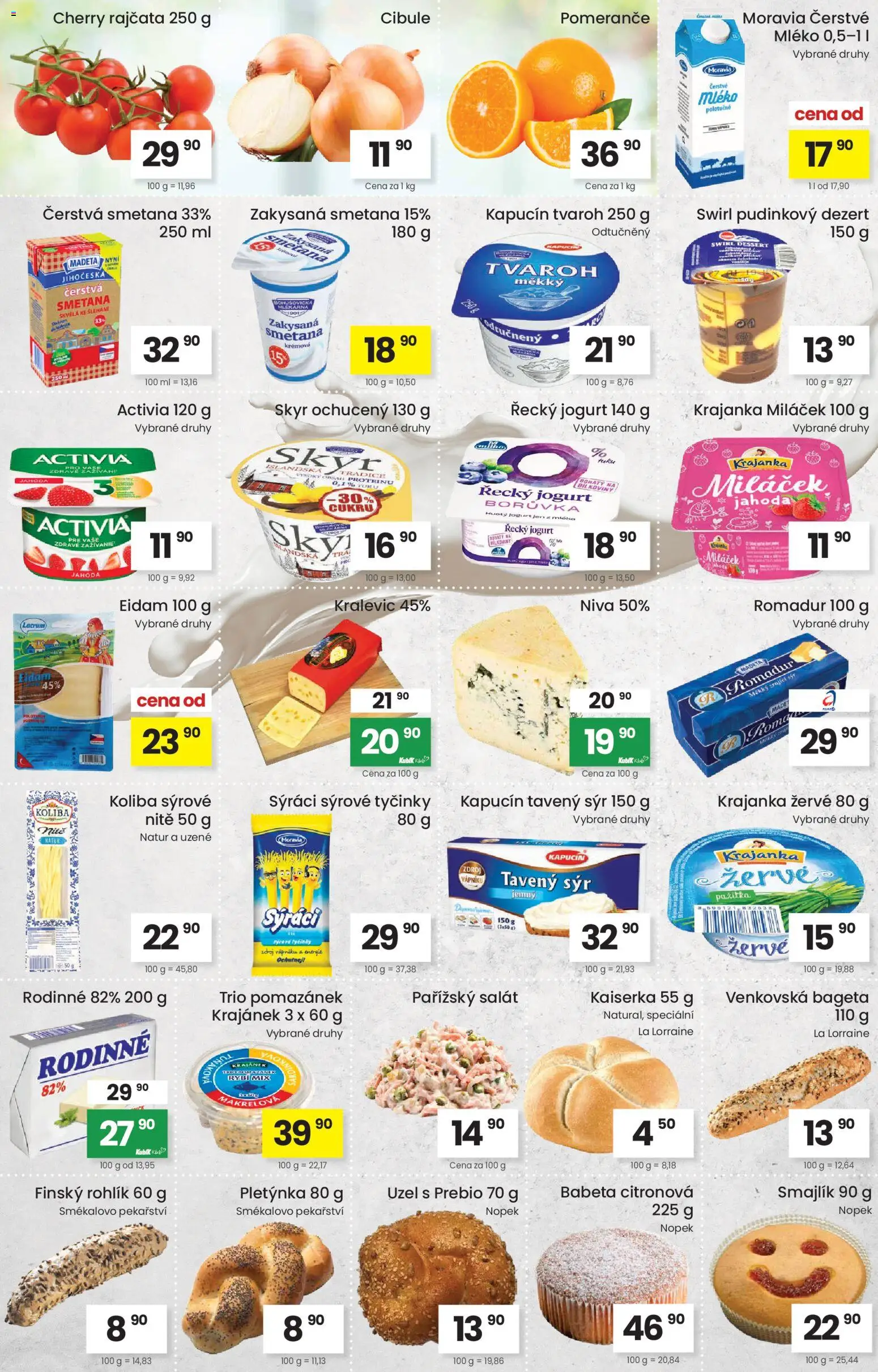 Kubík leták od 11.11.2025 | Strana: 2 | Produkty: Smetana, Skyr, Romadur, Zakysaná smetana