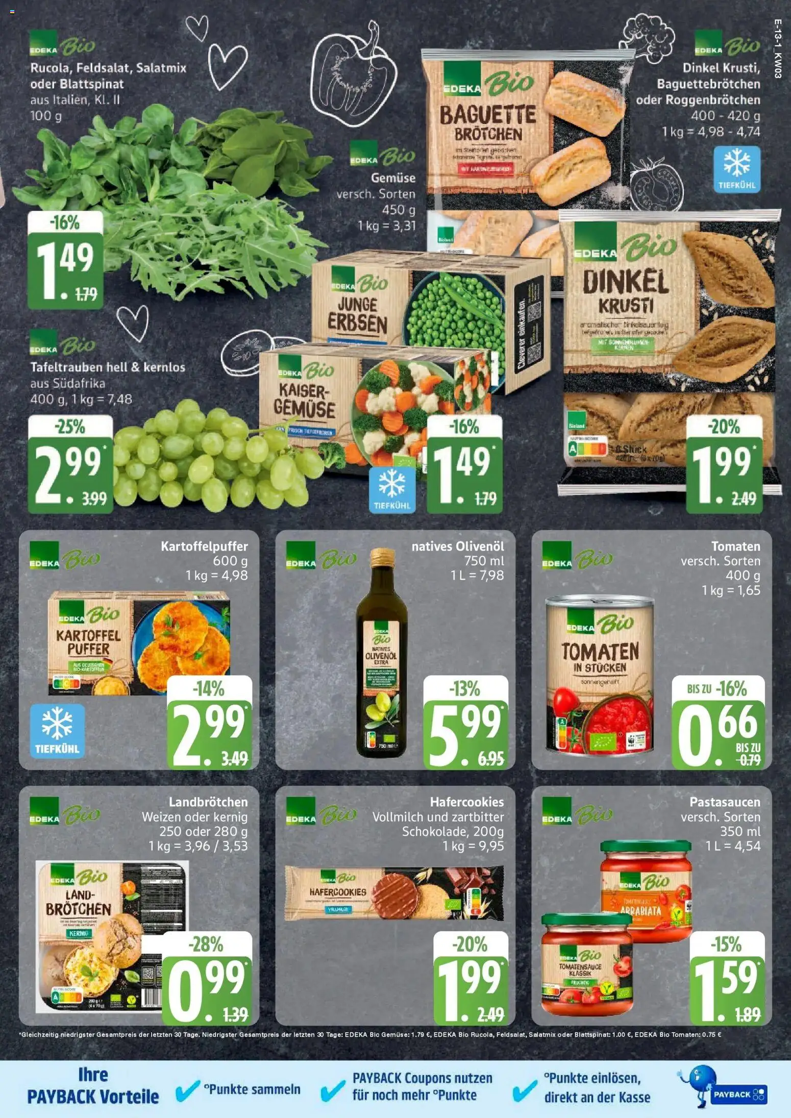 Edeka prospekt Hamburg	 – gültig ab 11.01.2026 | Seite: 15 | Produkte: Baguette, Tomaten, Gemüse, Pasta