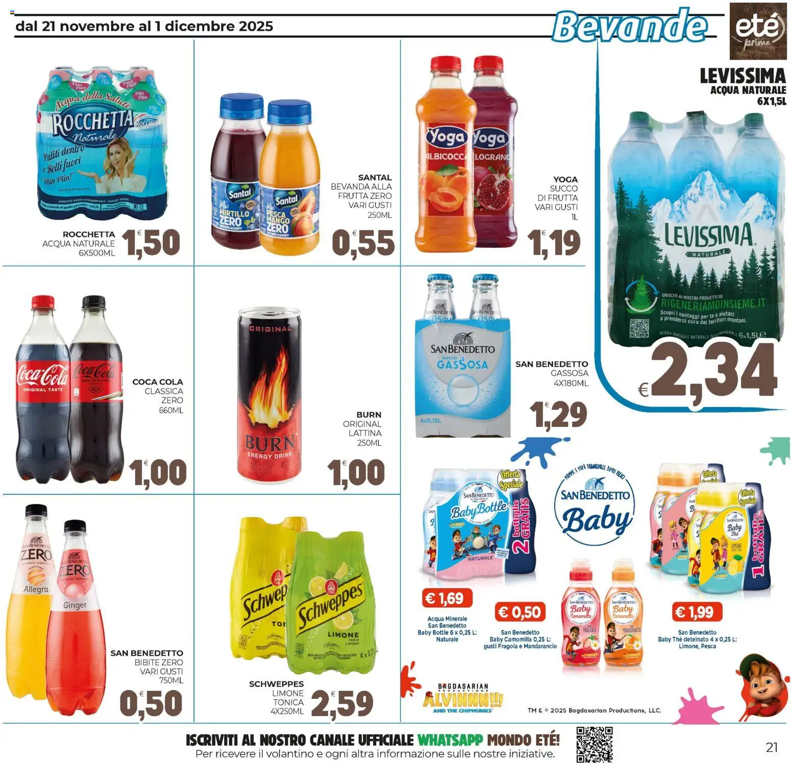 Volantino Eté del 21.11.2025 | Pagina: 21 | Prodotti: Succo, Tè, Mango, Bibite