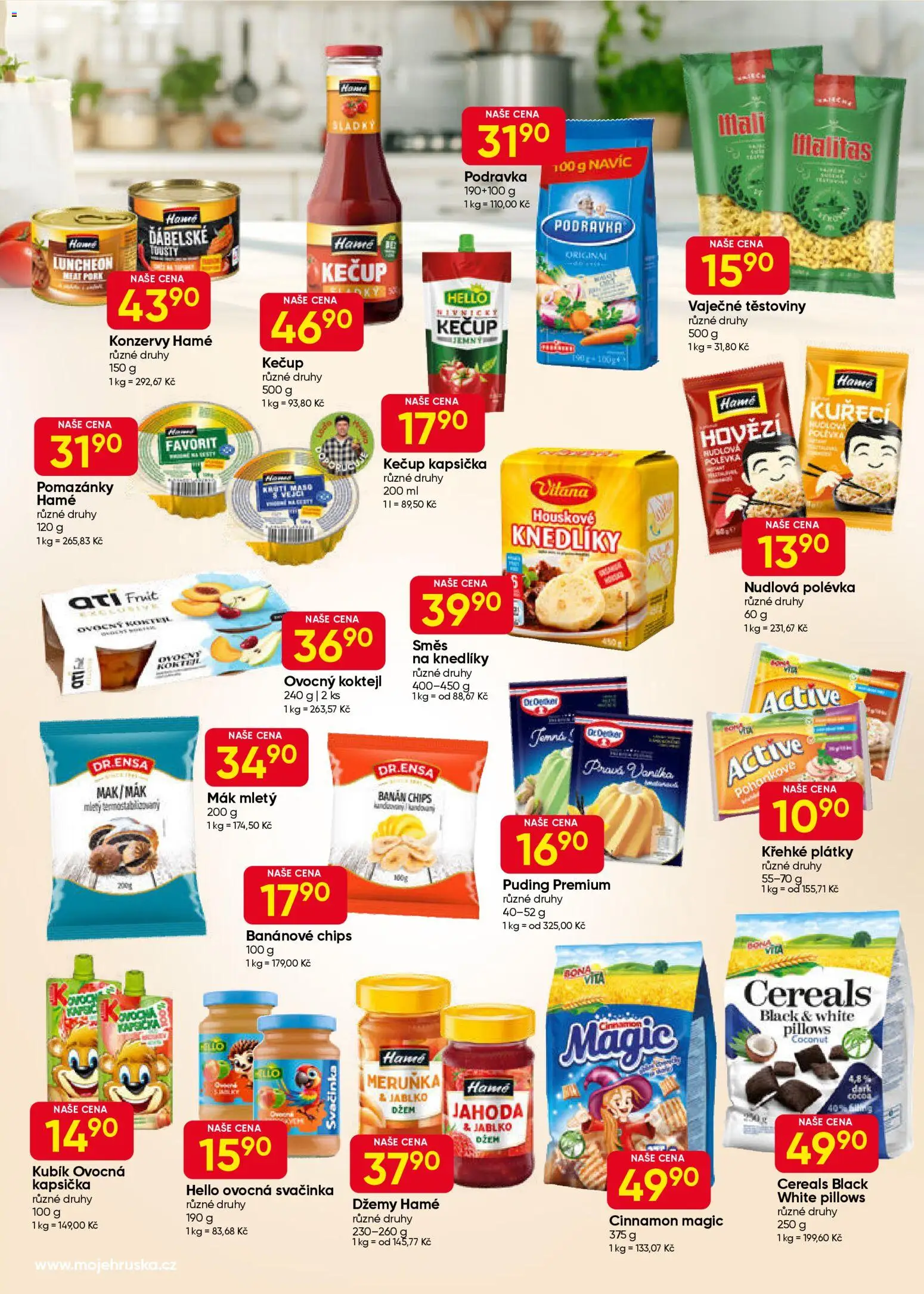 Hruška leták od 01.01.2026 | Strana: 6 | Produkty: Pomazánky, Kečup, Maso, Krůtí maso
