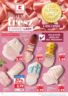 Náhled letáku Kaufland Polsko leták od 16.04.2026 | Strana: 28 | Produkty: Kabanos, Karty