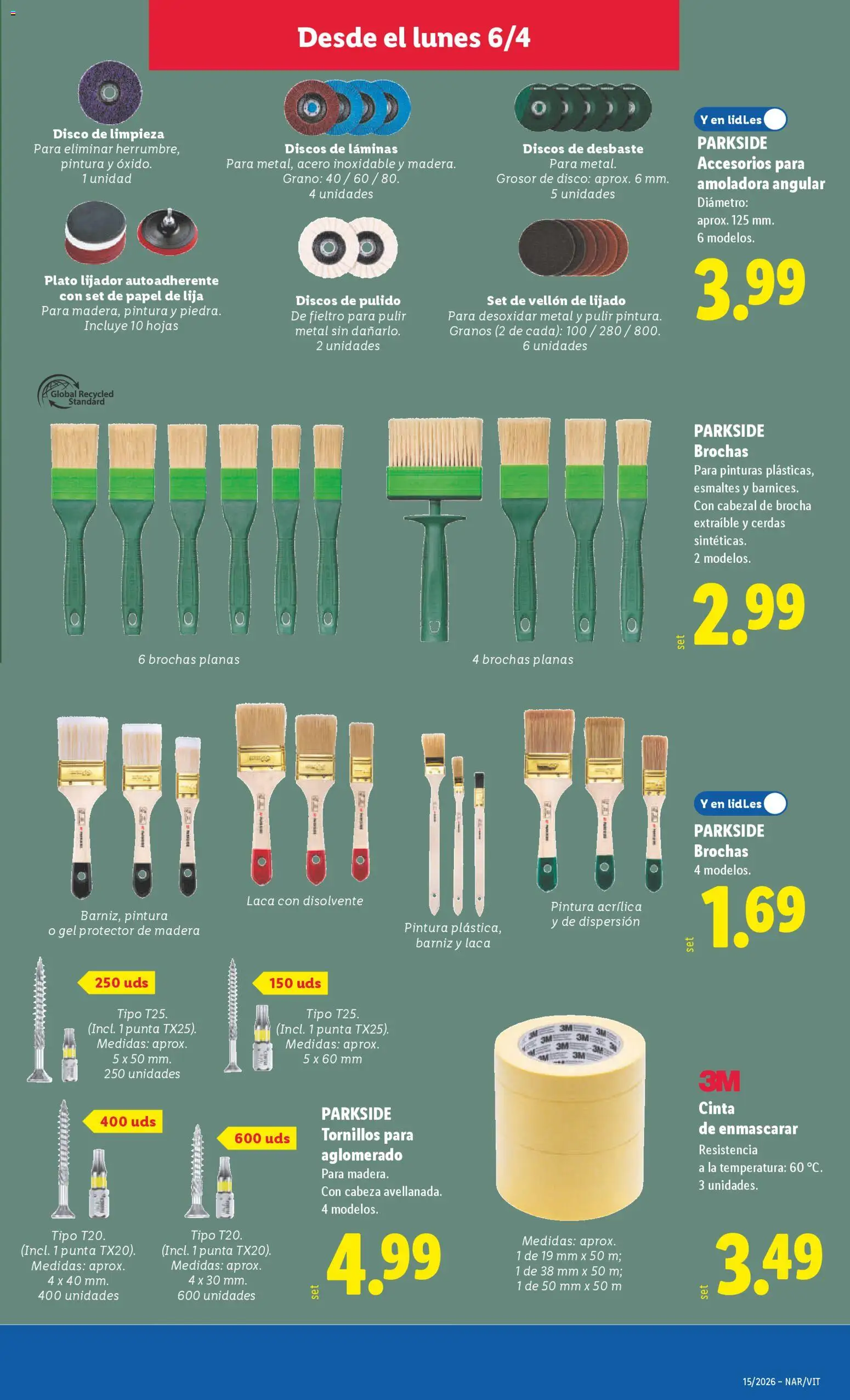 Lidl folleto de bazar │ válido desde el 06.04.2026 | Página: 11 | Productos: Disco, Brocha