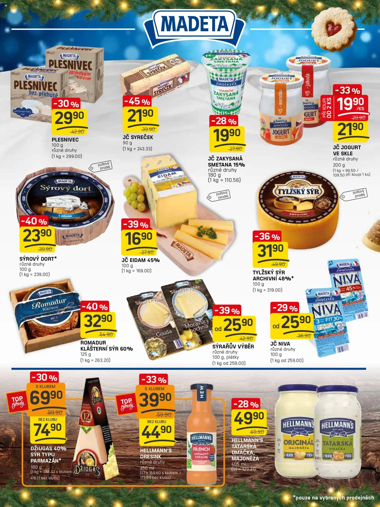 Flop leták - Vánoce od 26.11.2025 | Strana: 4 | Produkty: Jogurt, Romadur, Niva, Dort