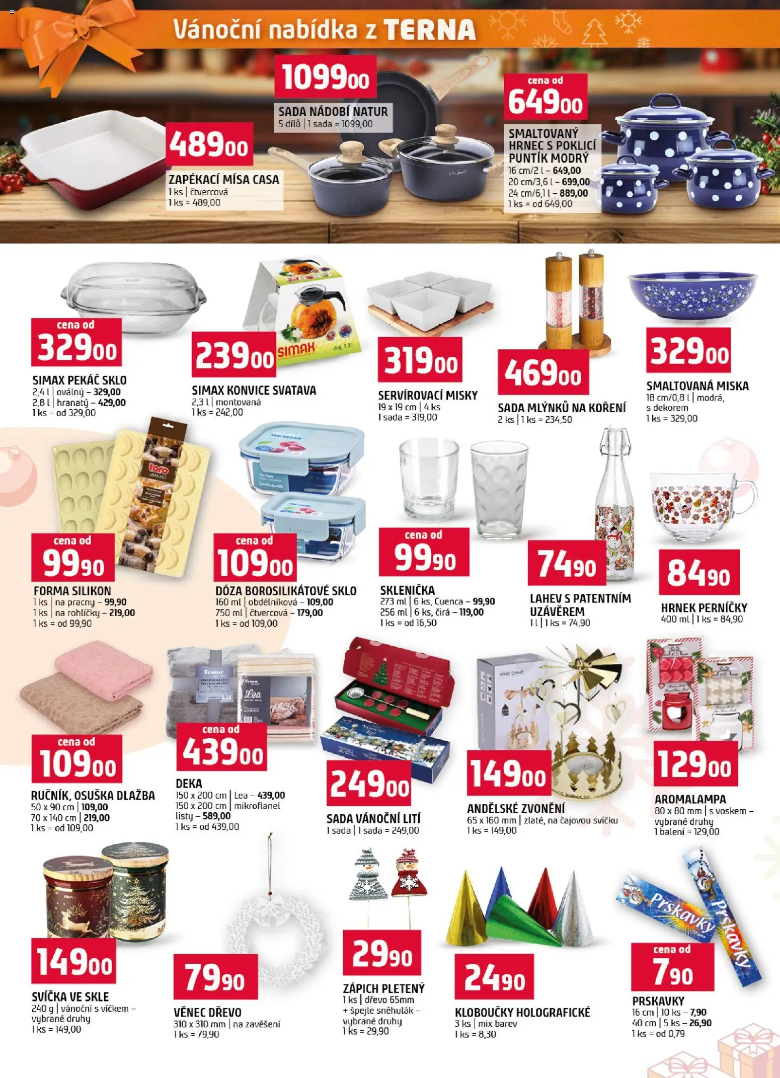 Terno leták - Vánoční speciál od 18.11.2025 | Strana: 18 | Produkty: Aromalampa, Pekáč, Miska, Andělské zvonění