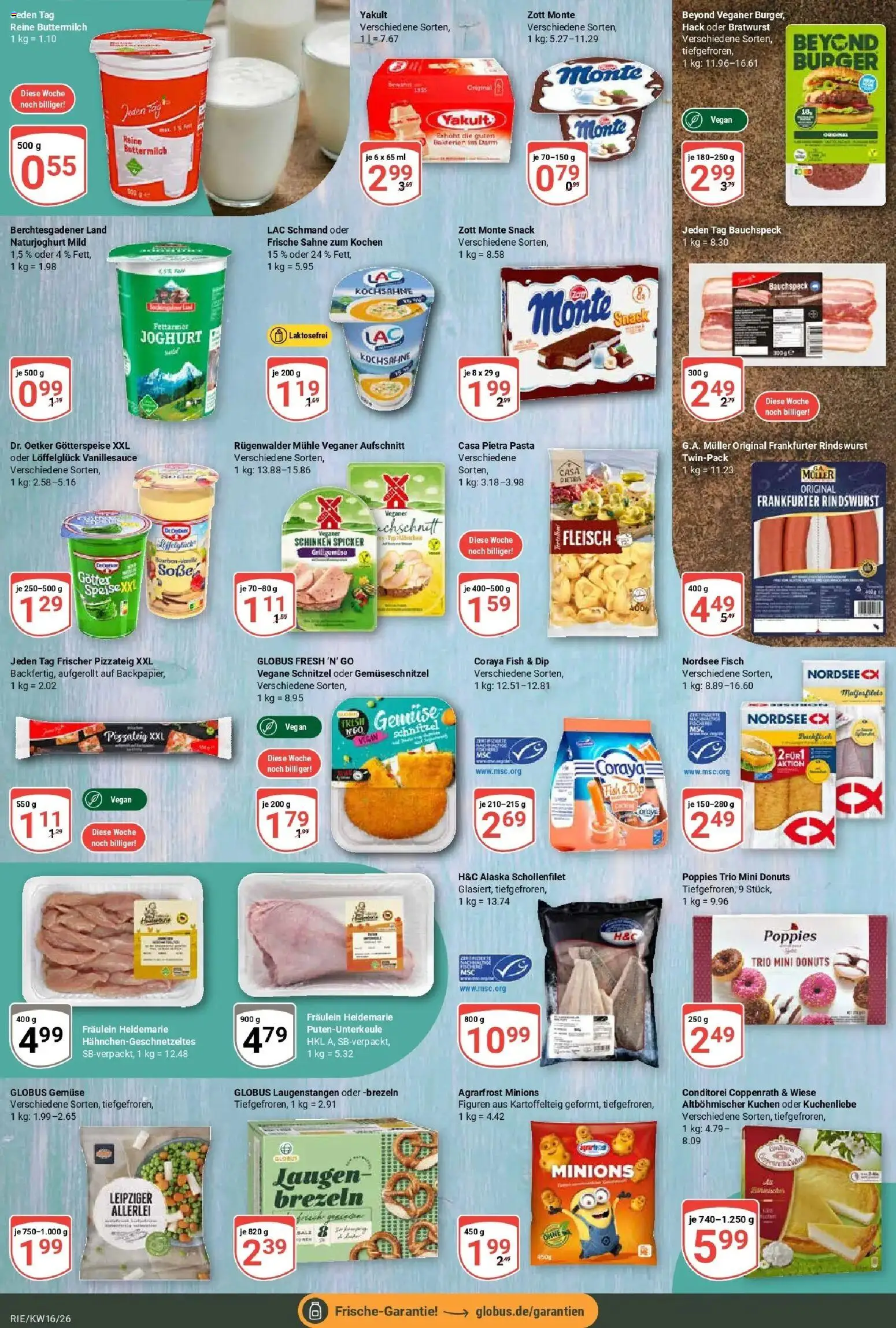 Globus Prospekt Bochum-Riemke	 – gültig ab 12.04.2026 | Seite: 9 | Produkte: Joghurt, Fisch, Schinken, Sahne