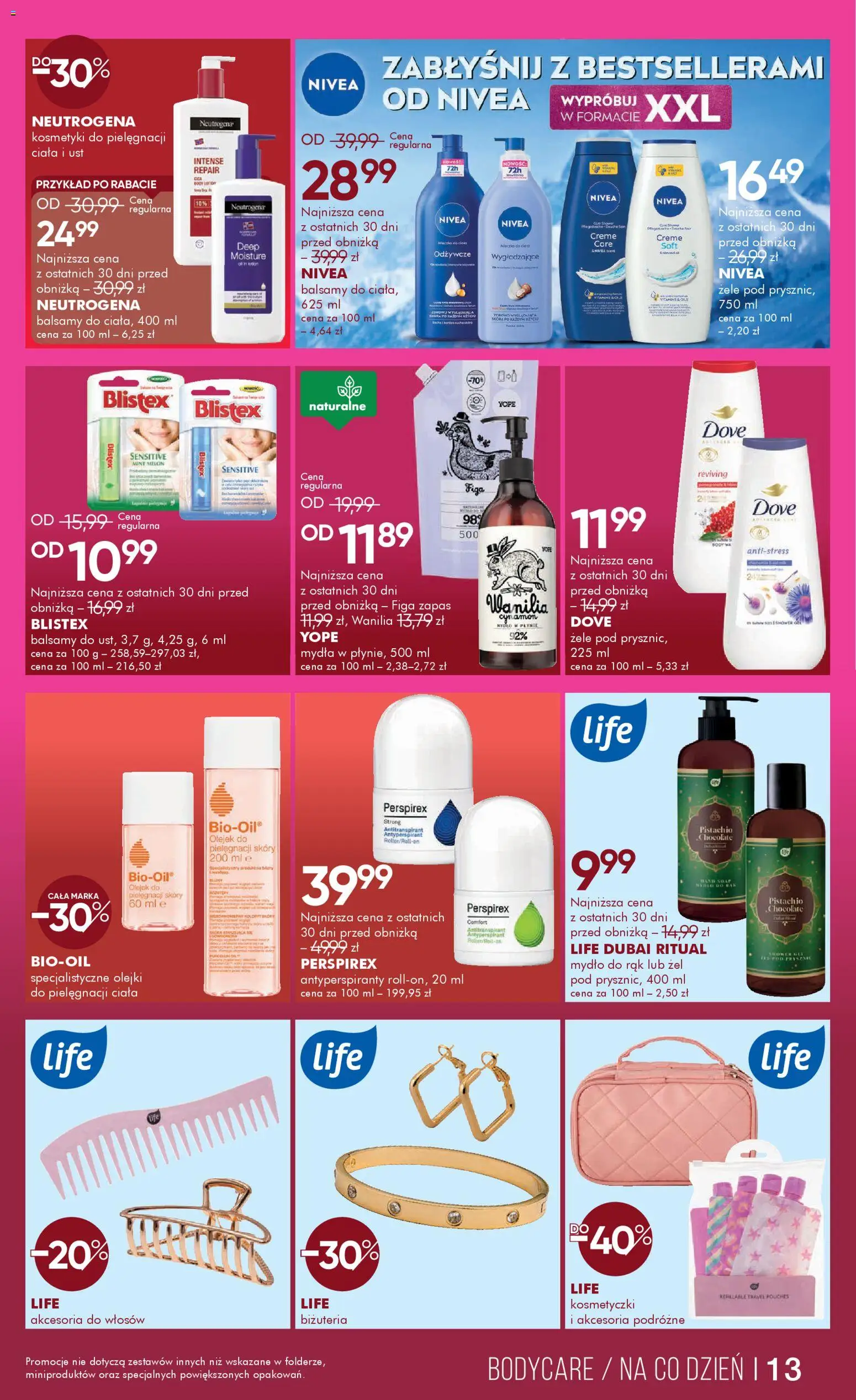 Super-pharm Gazetka od 12.12.2025 | Strona: 13 | Produkty: Kosmetyki, Prysznic, Mydło, Antyperspirant