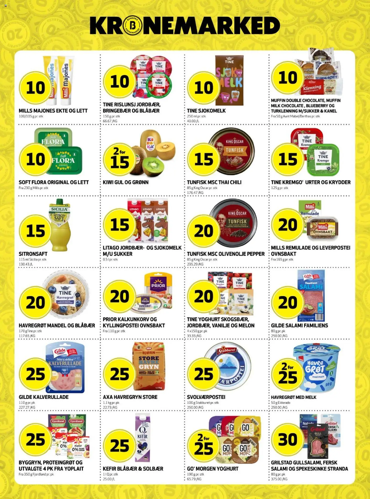 {H1} | Side: 14 | Produkter: Sukker, Ghee maslo, Leverpostei, Mikrovalovka