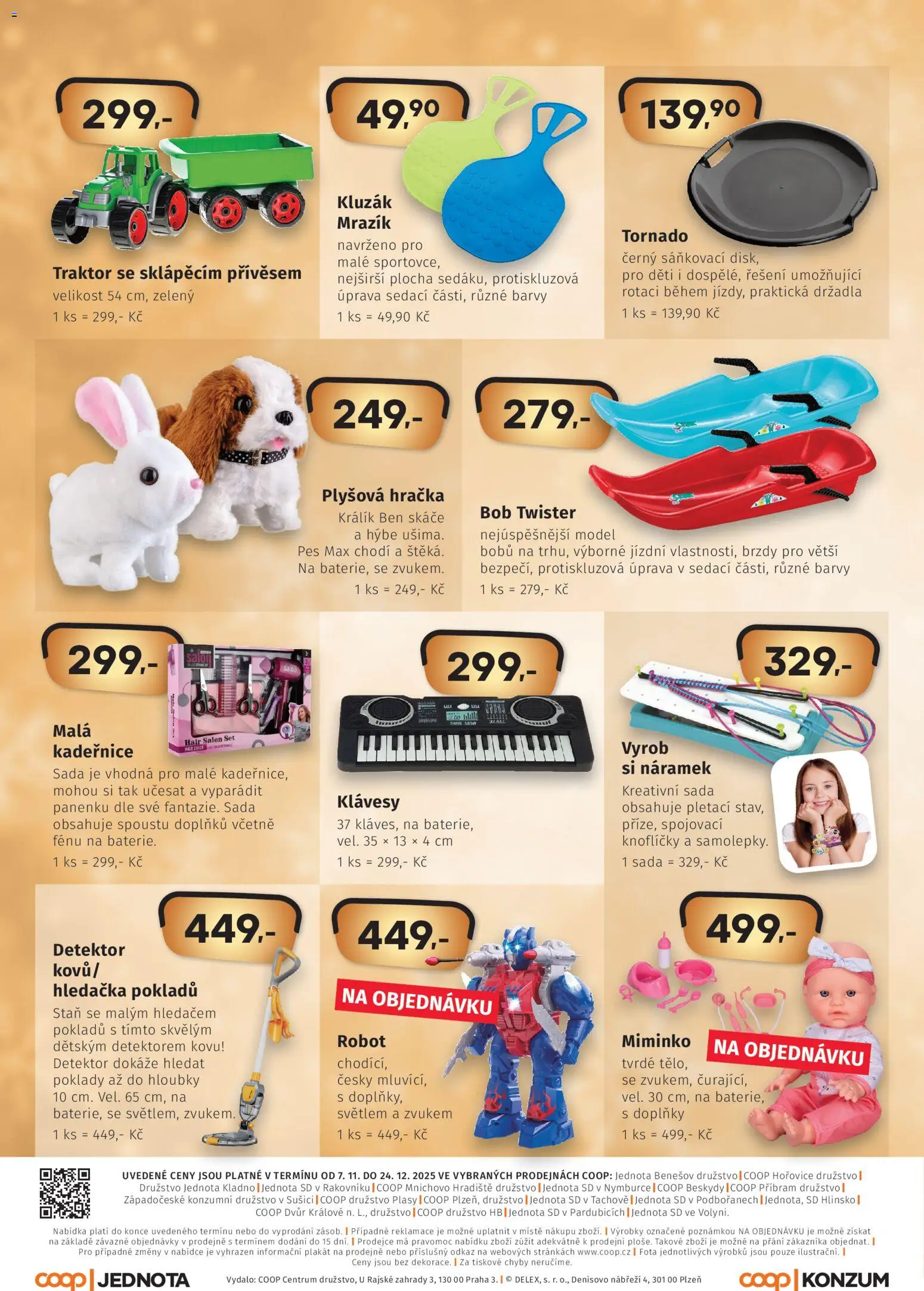 Coop leták - Hity Vánoce  od 07.11.2025 | Strana: 8 | Produkty: Králík, Klávesy, Robot, Stan