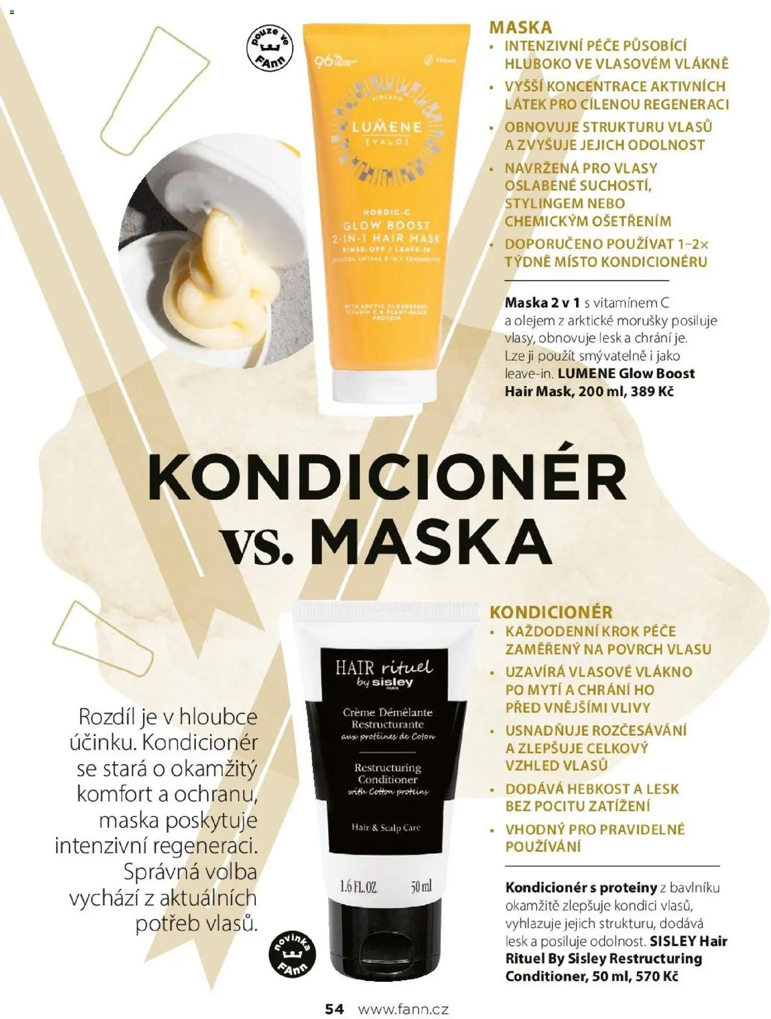 FAnn parfumerie katalog Jaro 2025 od 24.02.2026 | Strana: 54 | Produkty: Proteiny, Protein, Kondicionér, Maska