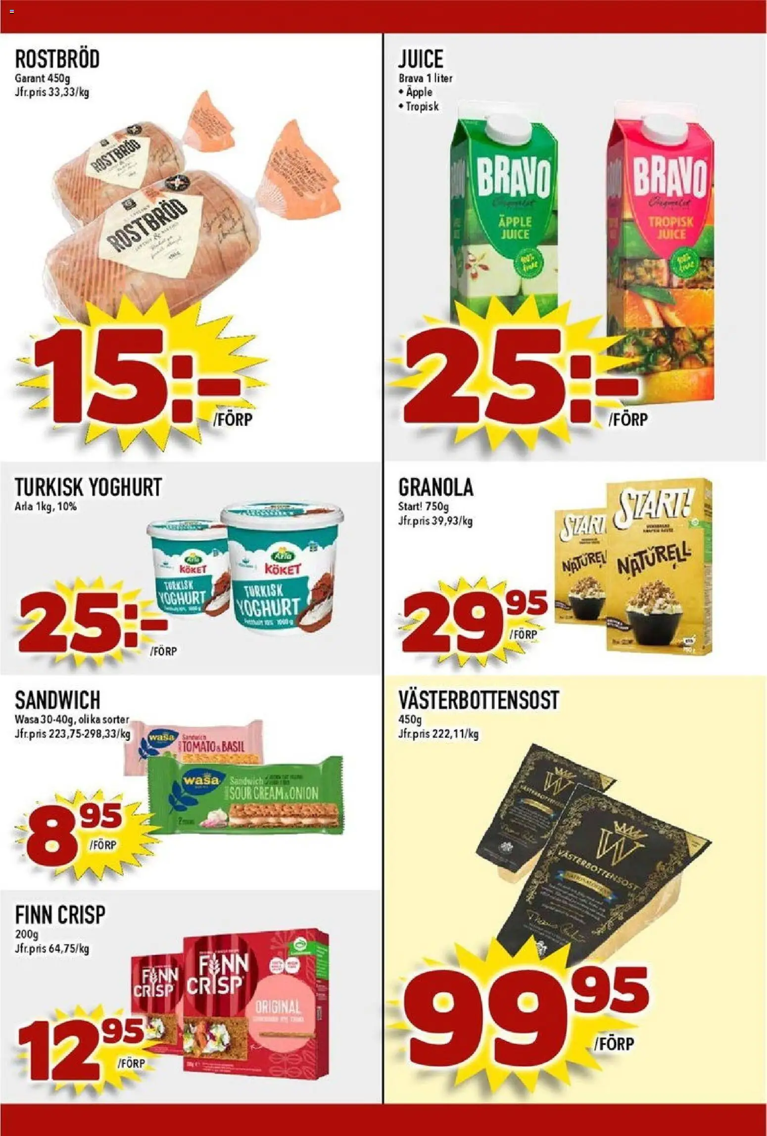 Nya Pulsen reklamblad aktuell från 27.10.2025 | Sida: 17 | Produkter: Rostbröd, Yoghurt, Juice, Äpple