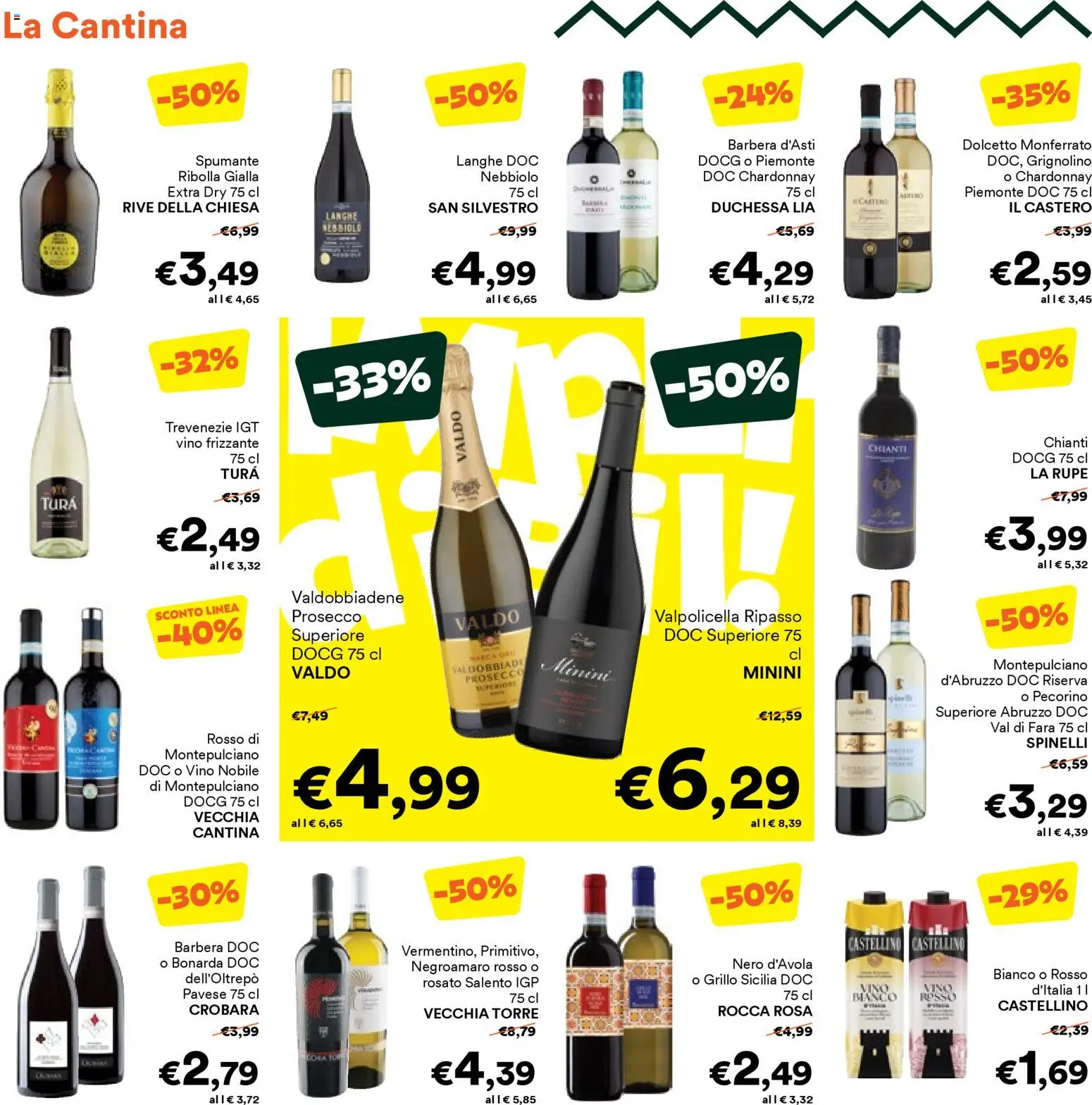 Volantino Unes del 05.11.2025 | Pagina: 6 | Prodotti: Prosecco, Vino, Spumante, Pecorino
