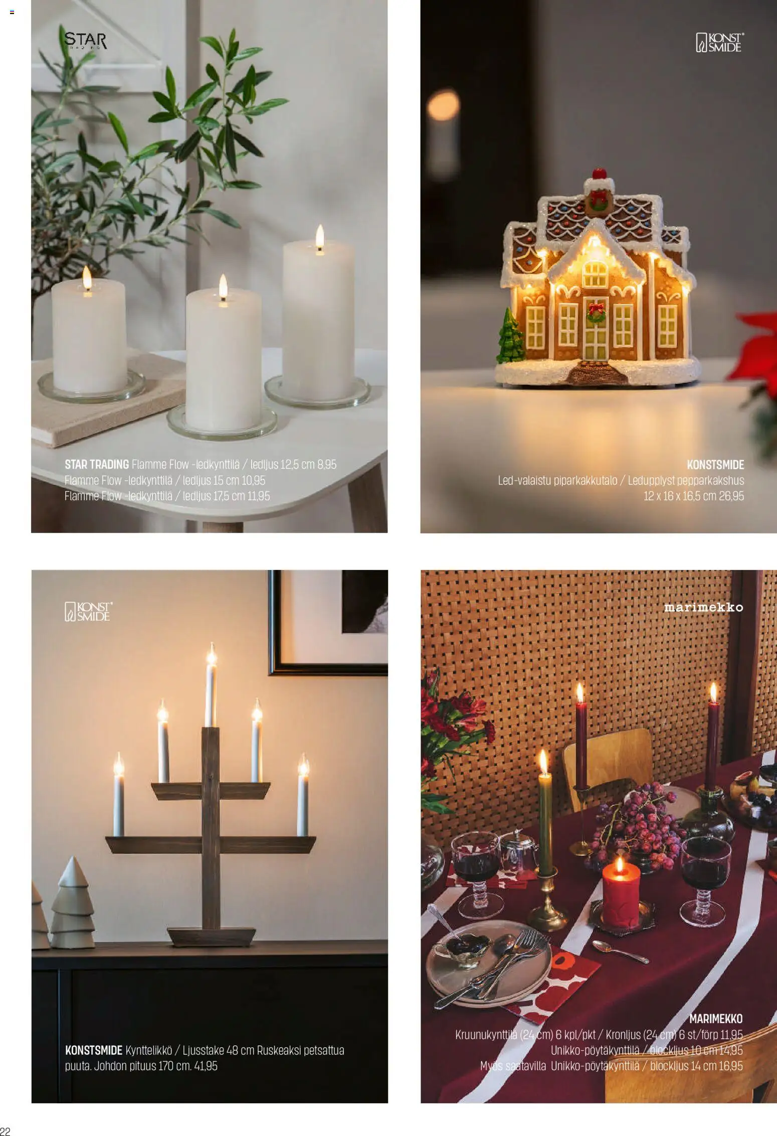 Sokos tarjoukset – voimassa 12.11.2025 alkaen | Sivu: 22 | Tuotteet: Kynttelikkö