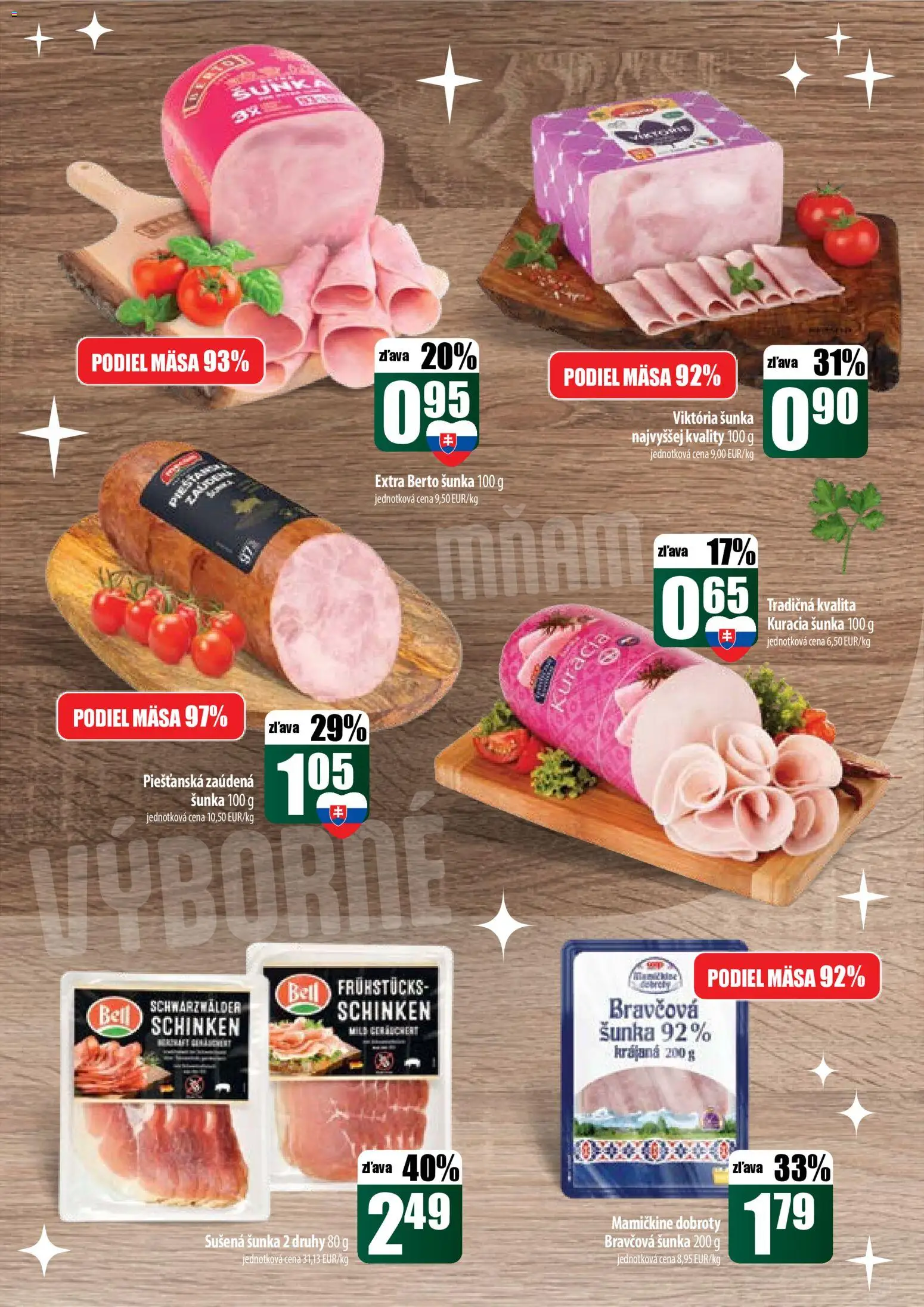 Nové COOP Jednota akcie – leták je platný od 11.12.2025 | Strana: 10 | Produkty: Šunka