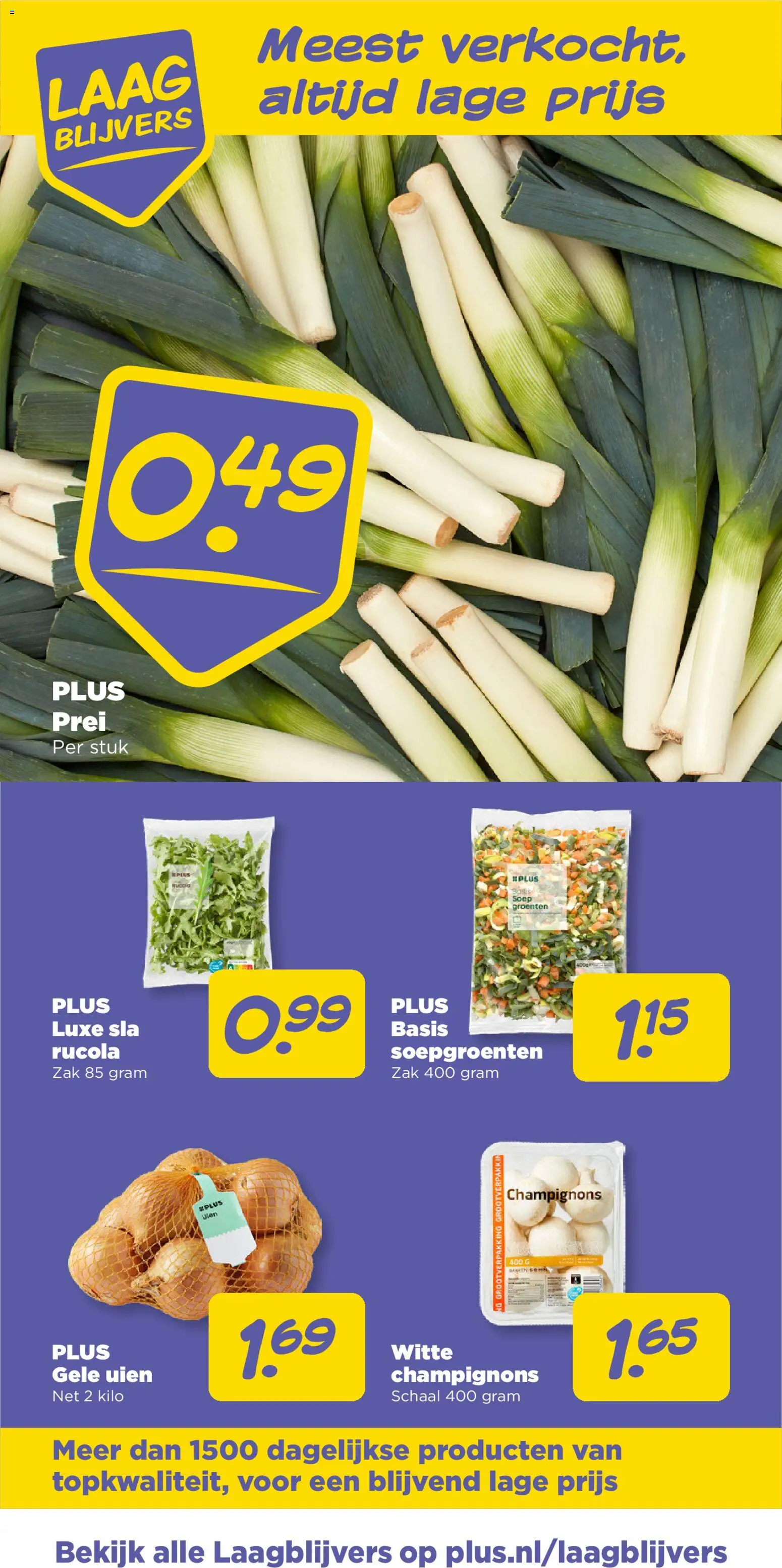 {H1} | Pagina: 6 | Producten: Rucola, Schaal, Zak, Groenten