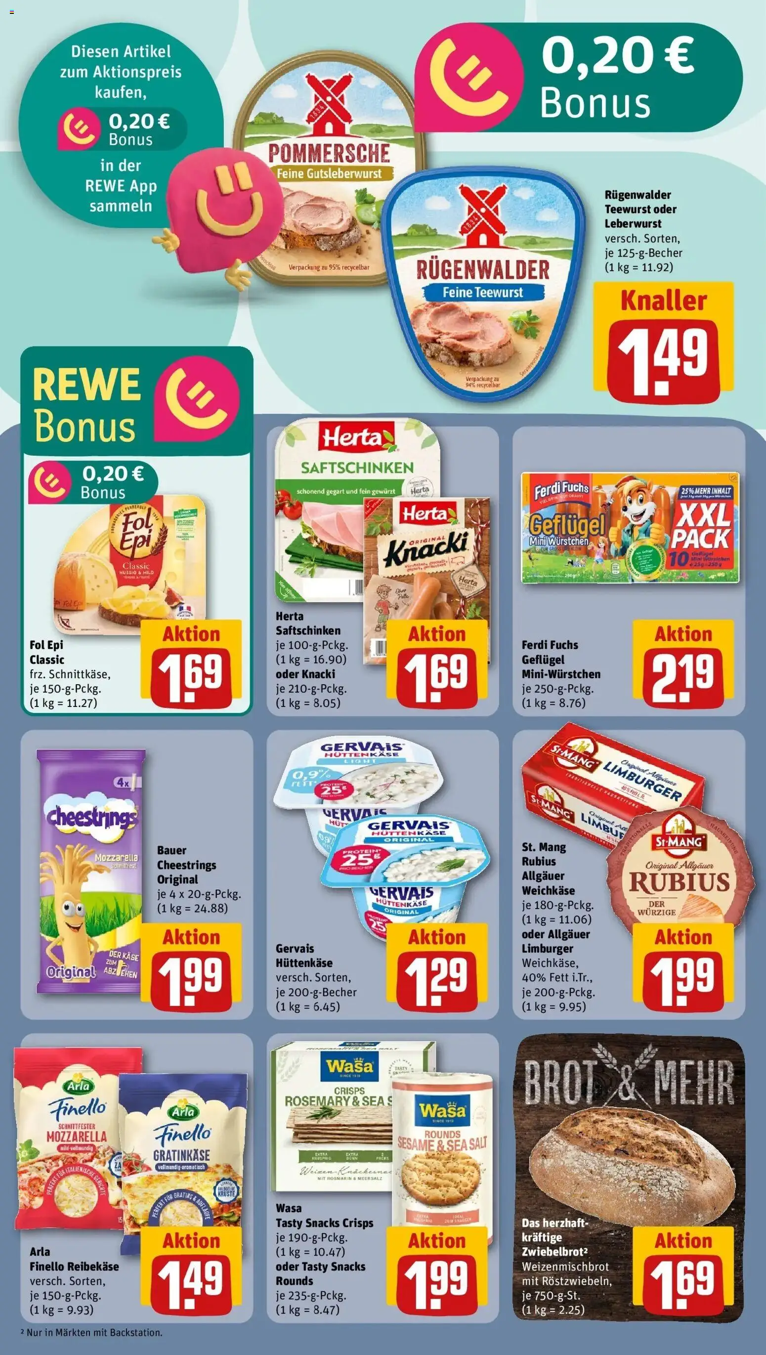 Rewe Prospekt Berlin / Prenzlauer Berg	 – gültig ab 01.03.2026 | Seite: 16 | Produkte: Käse, Mozzarella, Reibekase, Hüttenkäse