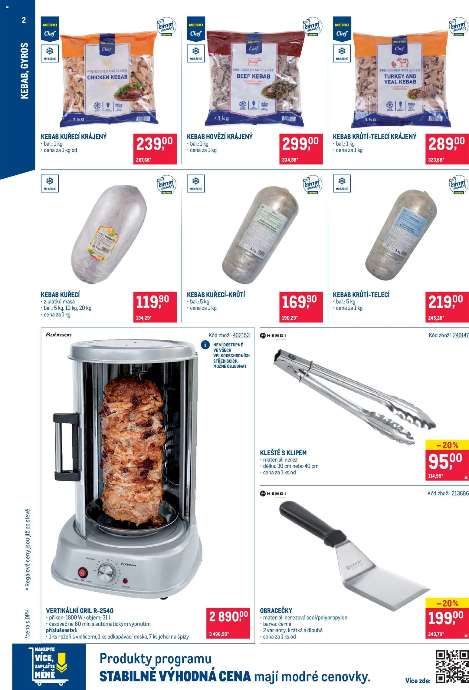 Makro leták - Street Food od 05.11.2025 | Strana: 2 | Produkty: Hovězí, Gyros, Gril, Časovač