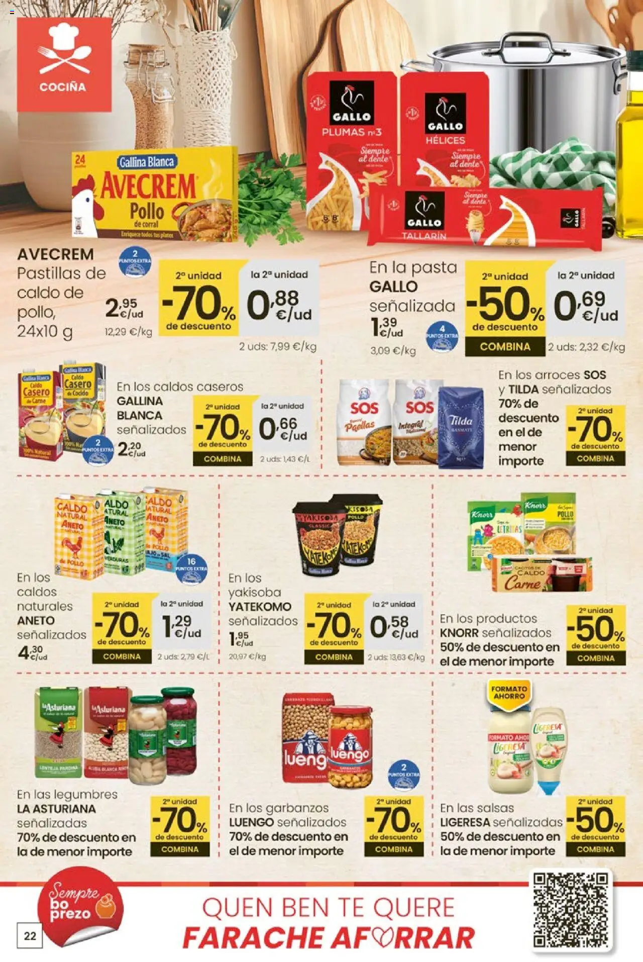 Eroski - Ofertón │ válido desde el 16.10.2025 | Página: 22 | Productos: Pasta, Té, PC, Cocina