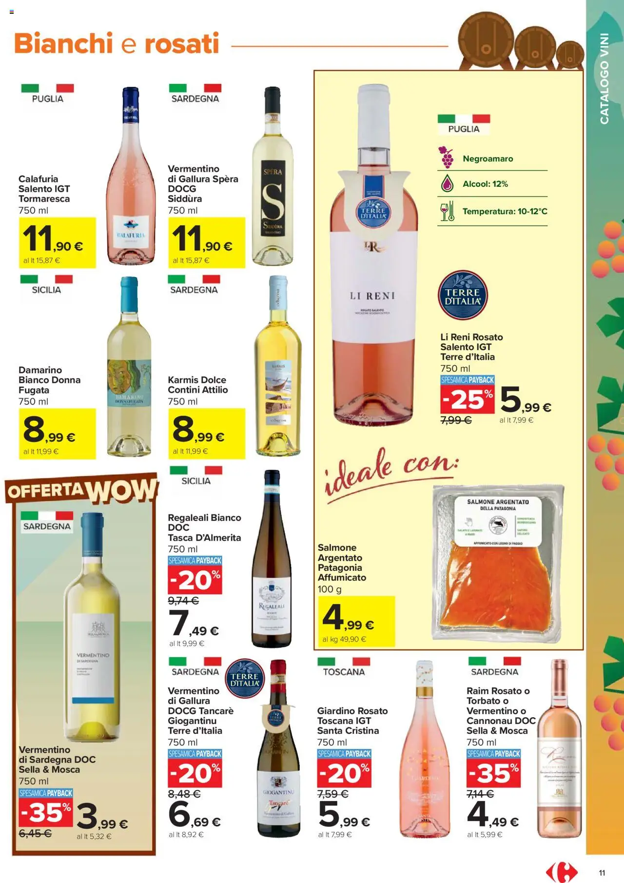 Volantino Carrefour del 06.10.2025 | Pagina: 11 | Prodotti: Salmone, Pera