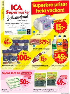 ICA Supermarket - Linköping - Förhandsvisning av reklamblad från butik ICA Supermarket aktuell från 27.10.2025