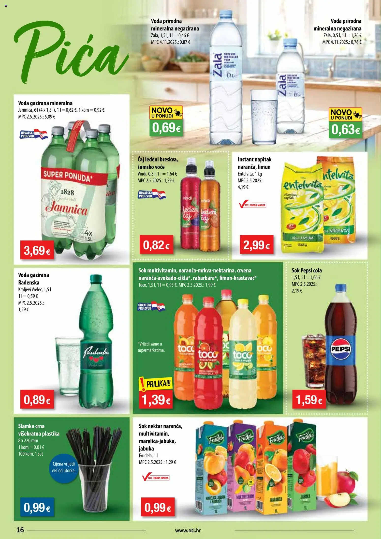 NTL katalog | vrijedi od 26.11.2025 | Stranica: 16 | Proizvodi: Pica, Čaj, Voće, Jabuka