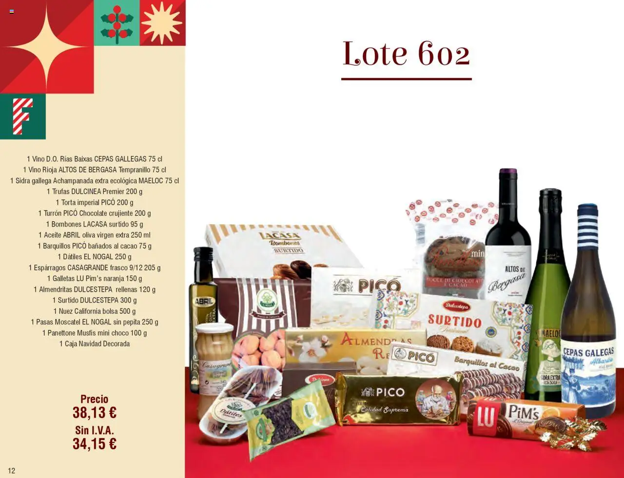 Froiz Catálogo Lotes y Cestas │ válido desde el 16.10.2025 | Página: 12 | Productos: Chocolate, Vino, Galletas, Φρυγανιές σικάλεως