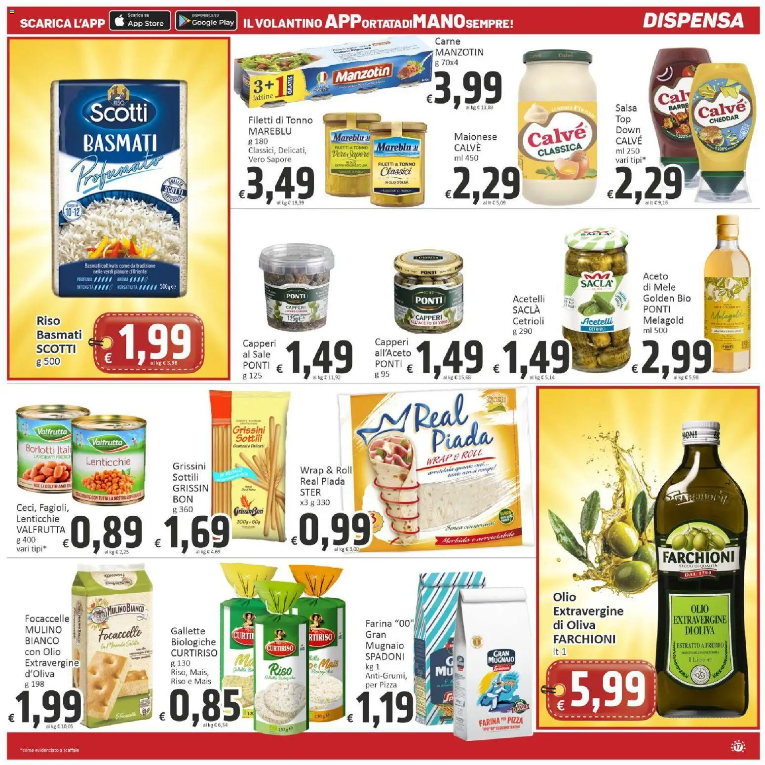 Volantino Paghi Poco del 07.04.2026 | Pagina: 17 | Prodotti: Maionese, Sale, Gallette, Tonno