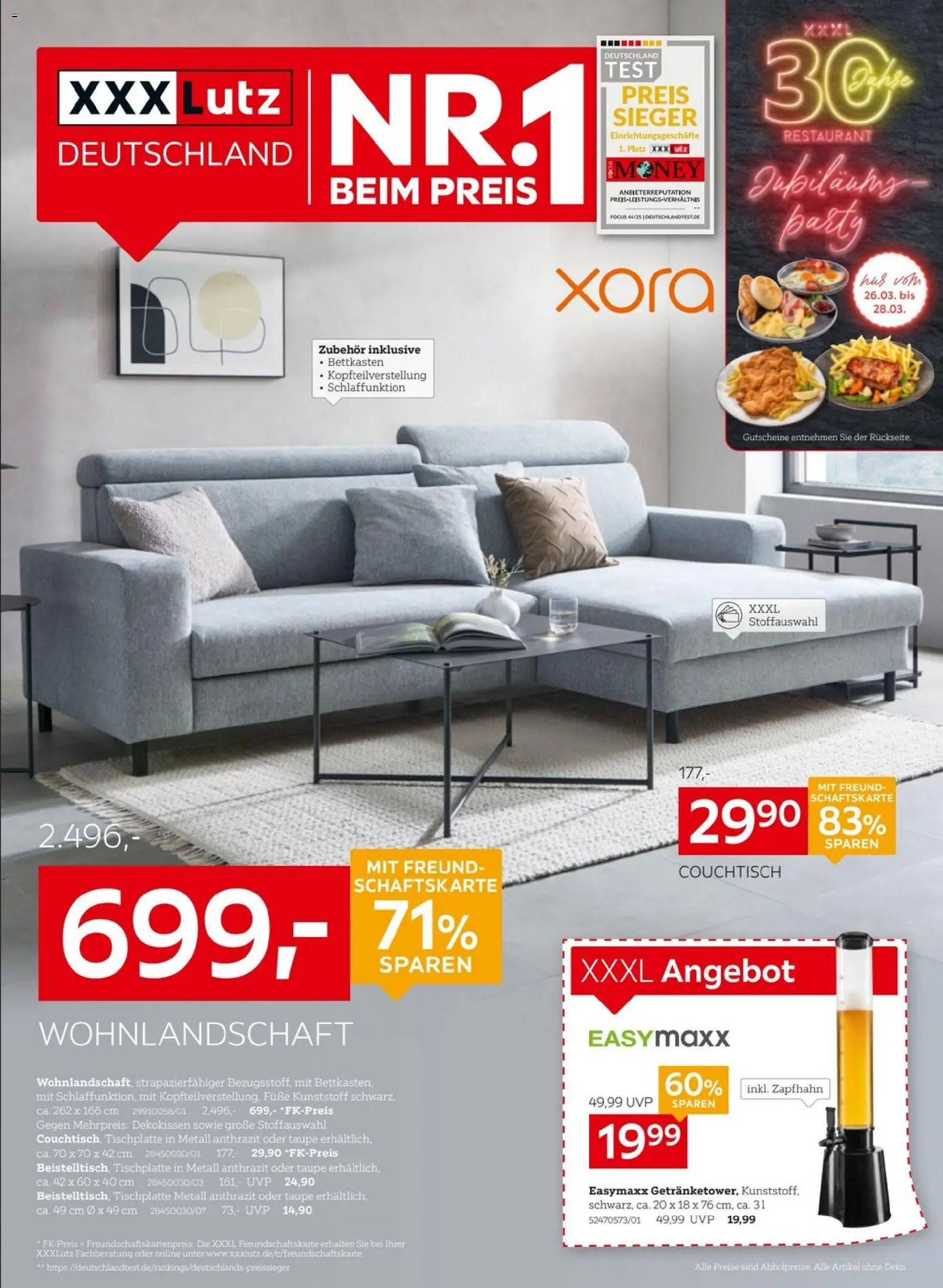 XXXL Lutz Nr. 1 beim Preis 30 Jahre – gültig ab 22.03.2026 | Seite: 1