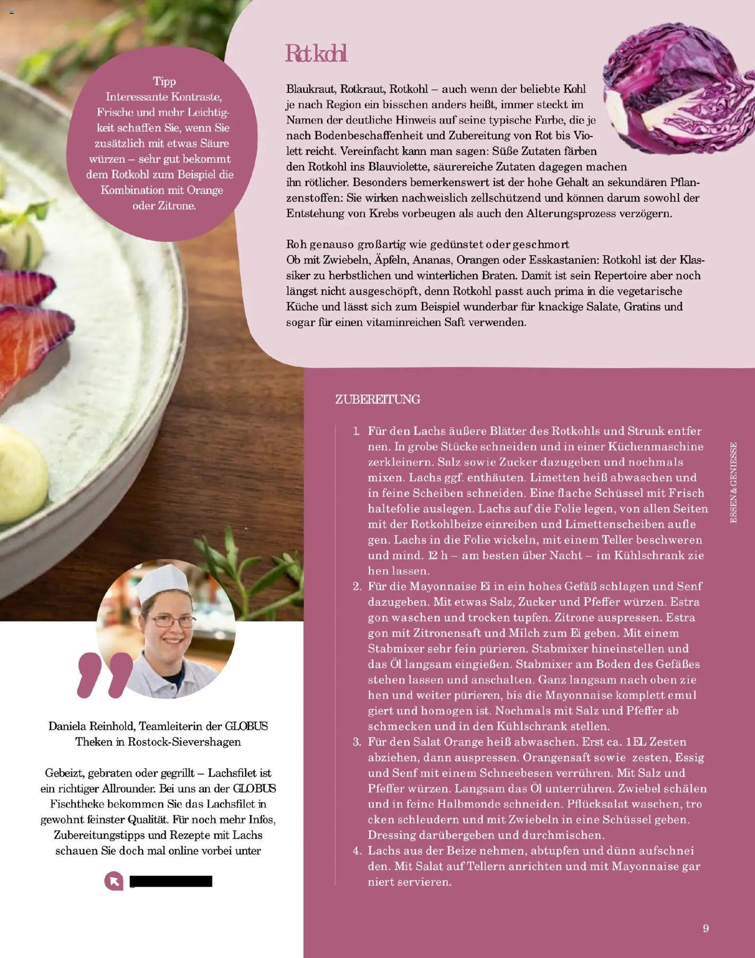 Globus Mio Magazin – gültig ab 01.11.2025 | Seite: 9 | Produkte: Essig, Zwiebeln, Zucker, Salat