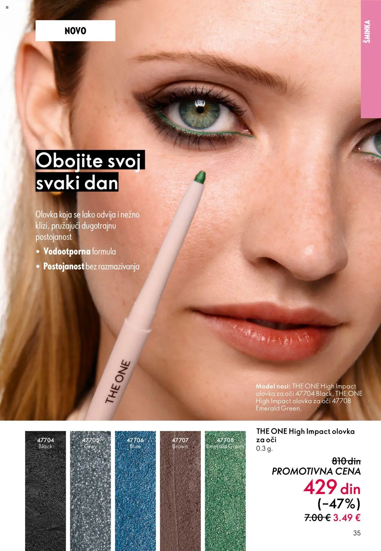 Oriflame katalog - važi od 08.10.2025 | Strana: 35 | Proizvode: Šminka, Olovka za oči