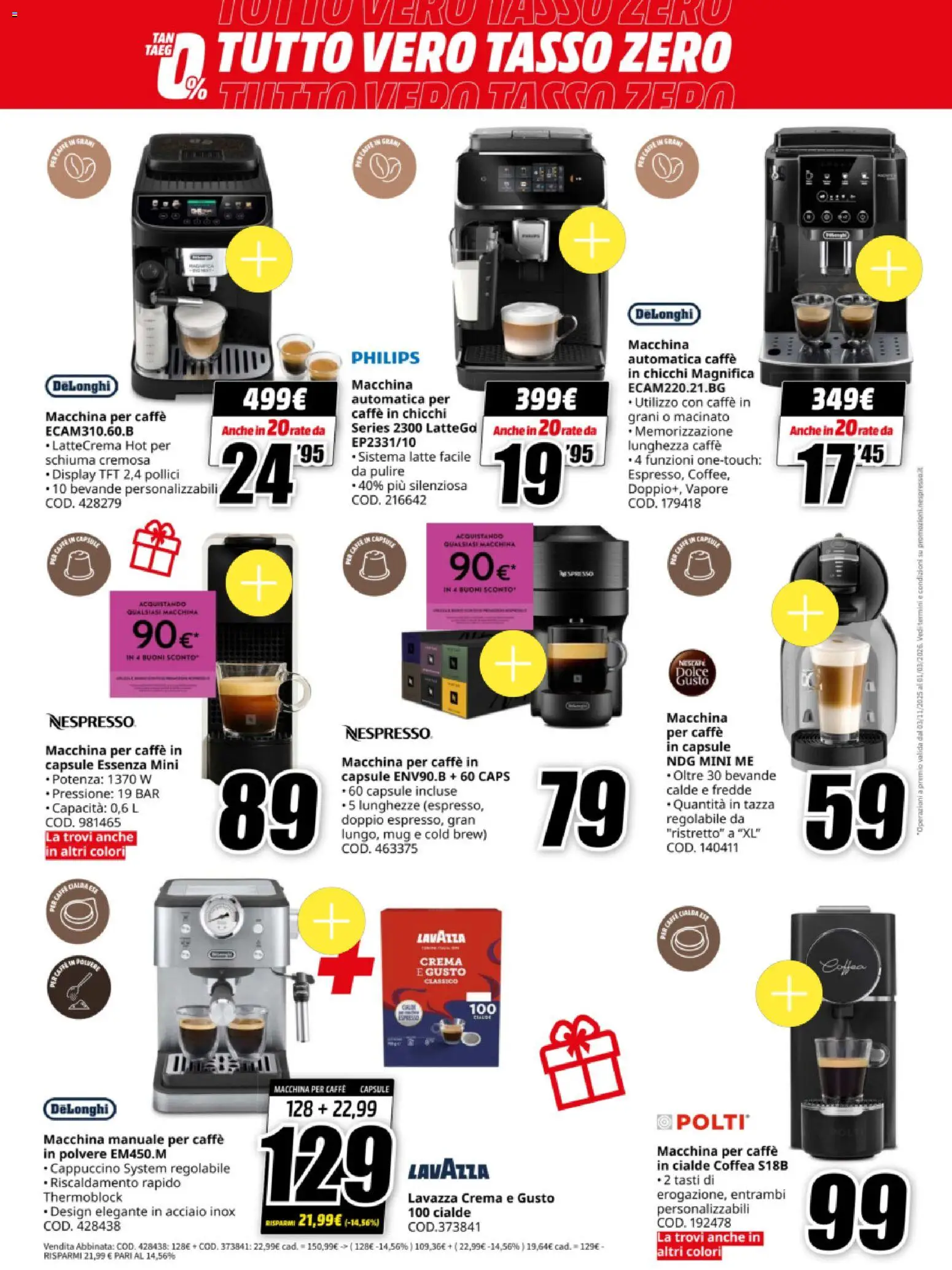 Volantino Media World del 15.12.2025 | Pagina: 32 | Prodotti: Crema, Caffè, Latte, Lavazza