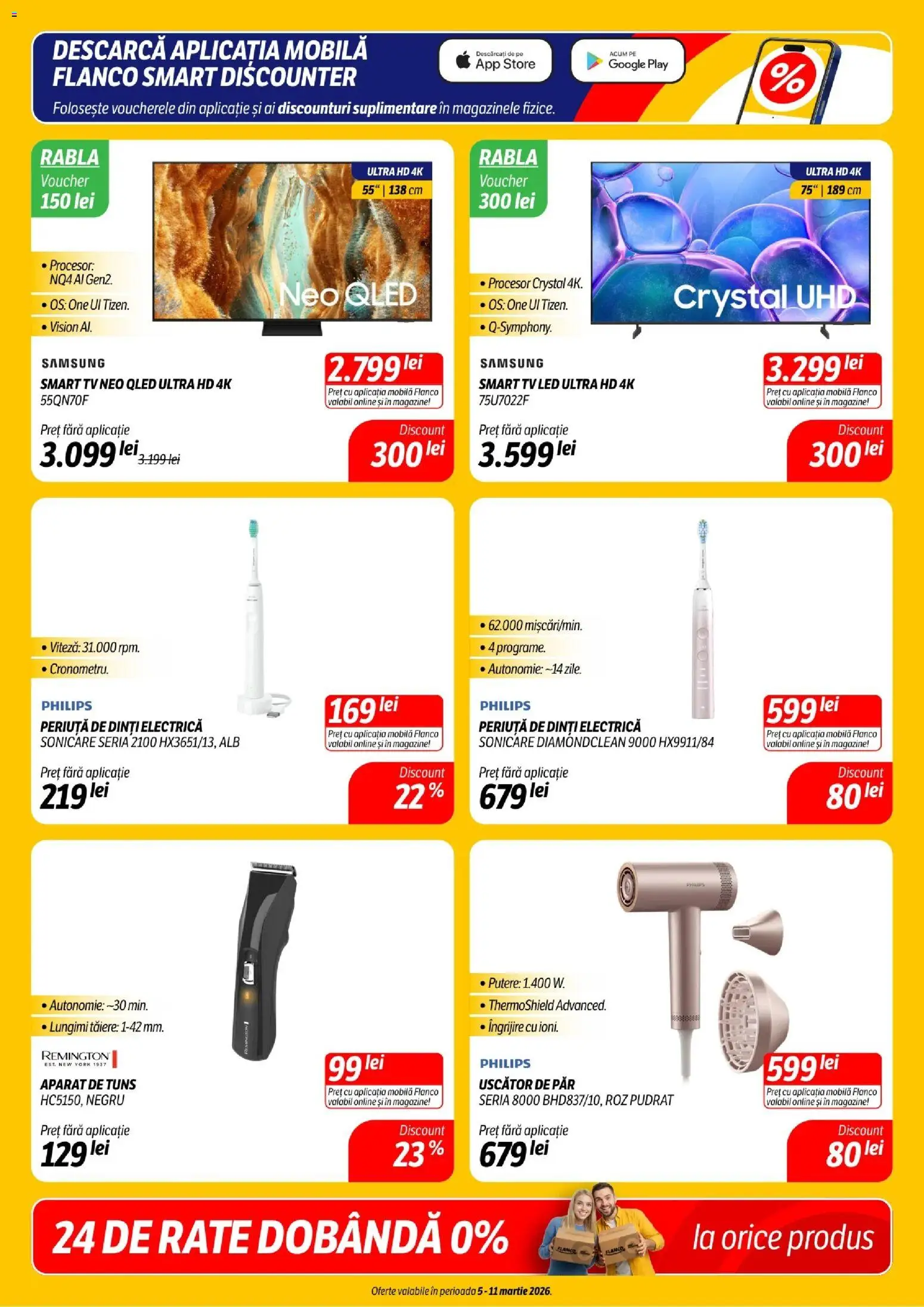 Noul catalog Flanco – valabil de la 05.03.2026 | Pagină: 5 | Produse: Enginar, Uscător De Păr, Periuță De Dinți Electrică, Periuță de dinți