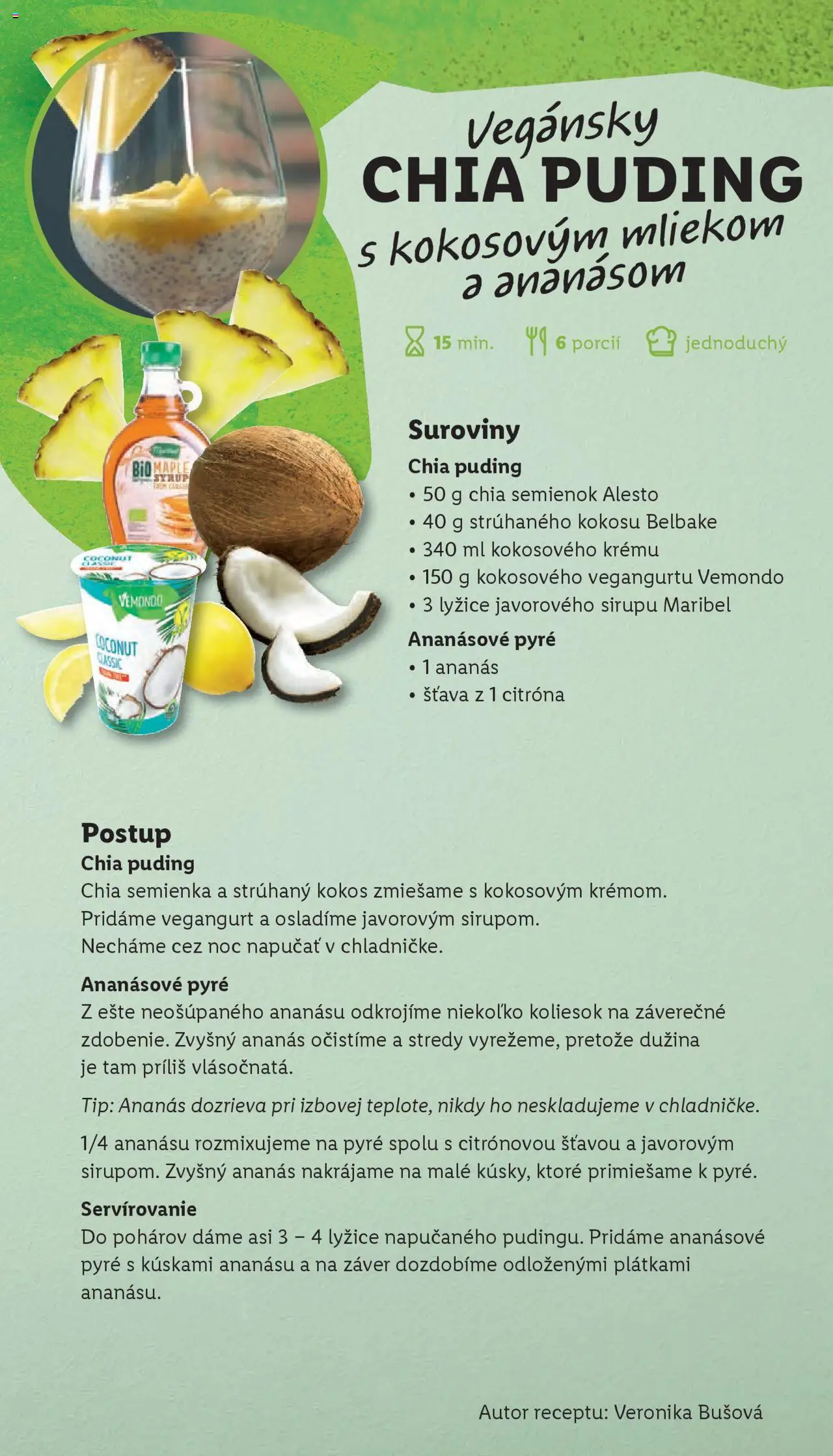 Nové Lidl akcie – leták je platný od 29.05.2025 | Strana: 17 | Produkty: Puding, Ananás