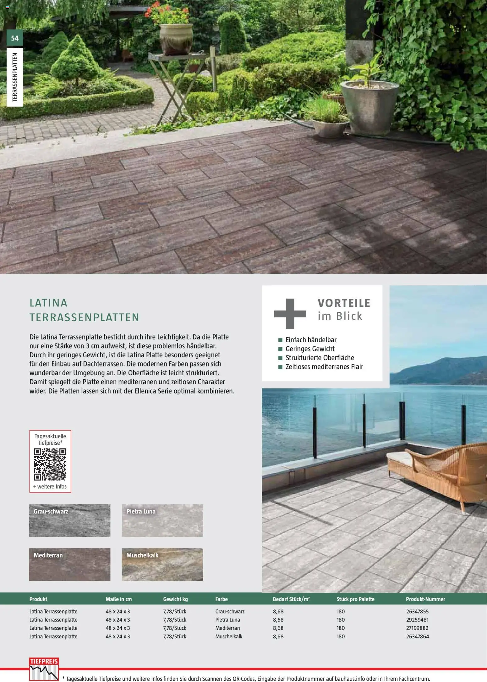 Bauhaus Gartenbaumaterialien gültig ab 01.04.2026 | Seite: 54 | Produkte: Gewicht