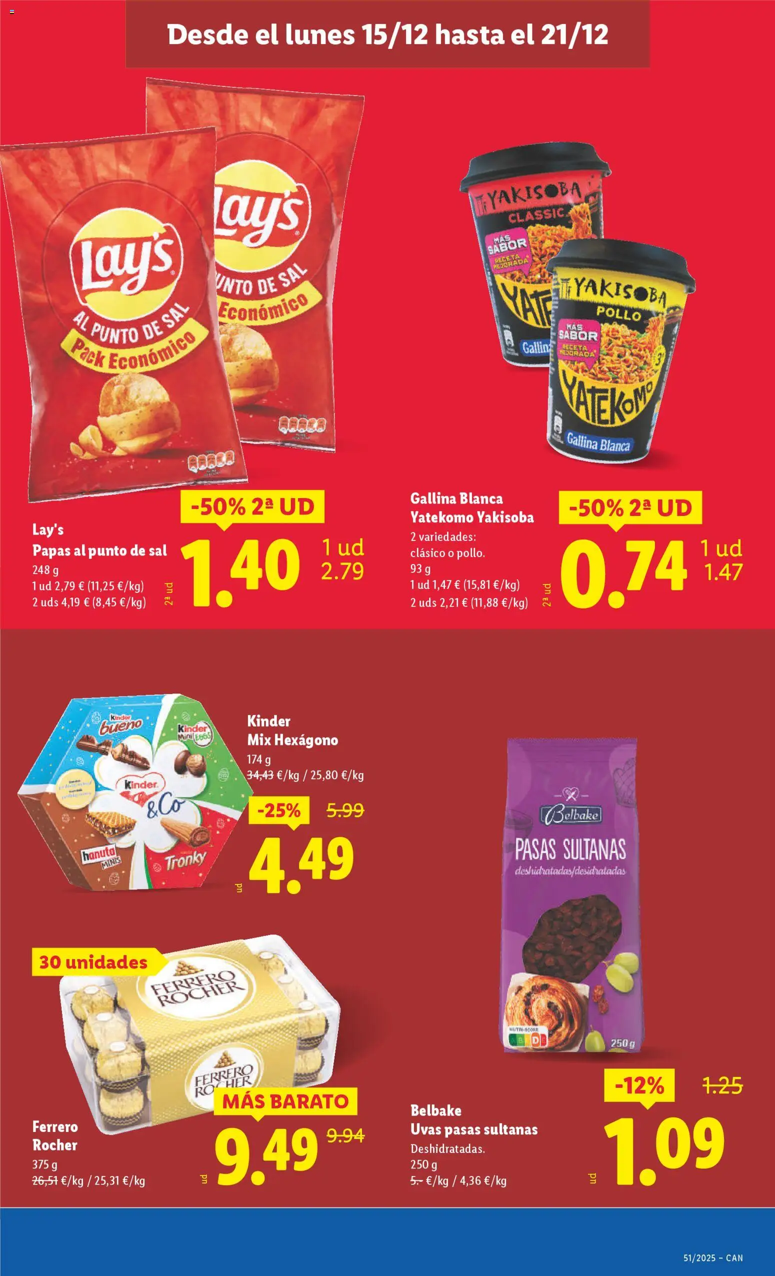 Lidl -Canarias │ válido desde el 15.12.2025 | Página: 15 | Productos: Τζίντζερ, Chocolate