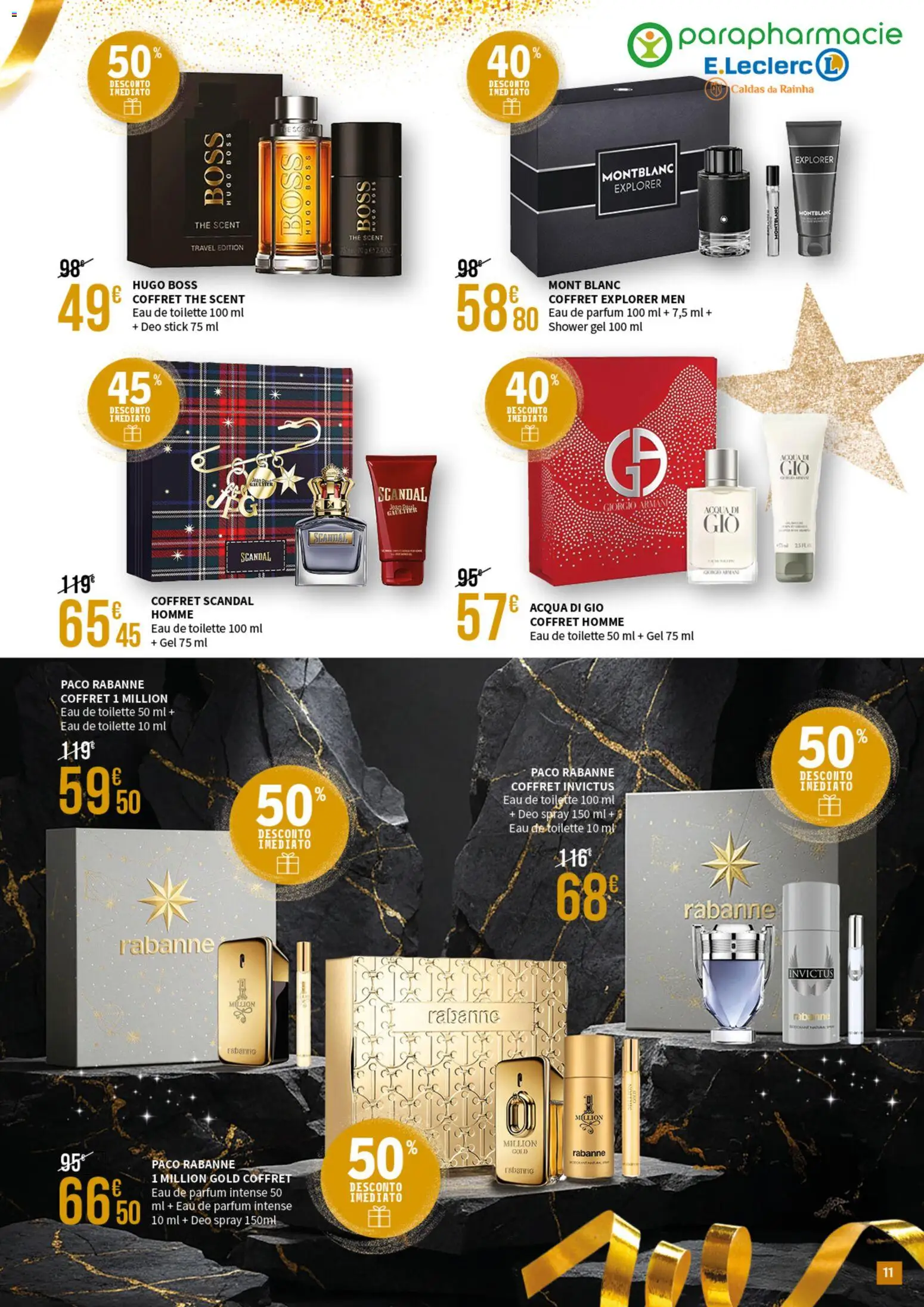 E.Leclerc - Folheto Parapharmacie Caldas da Rainha │ válido de 16.12.2025 | Página: 11 | Produtos: Eau de toilette