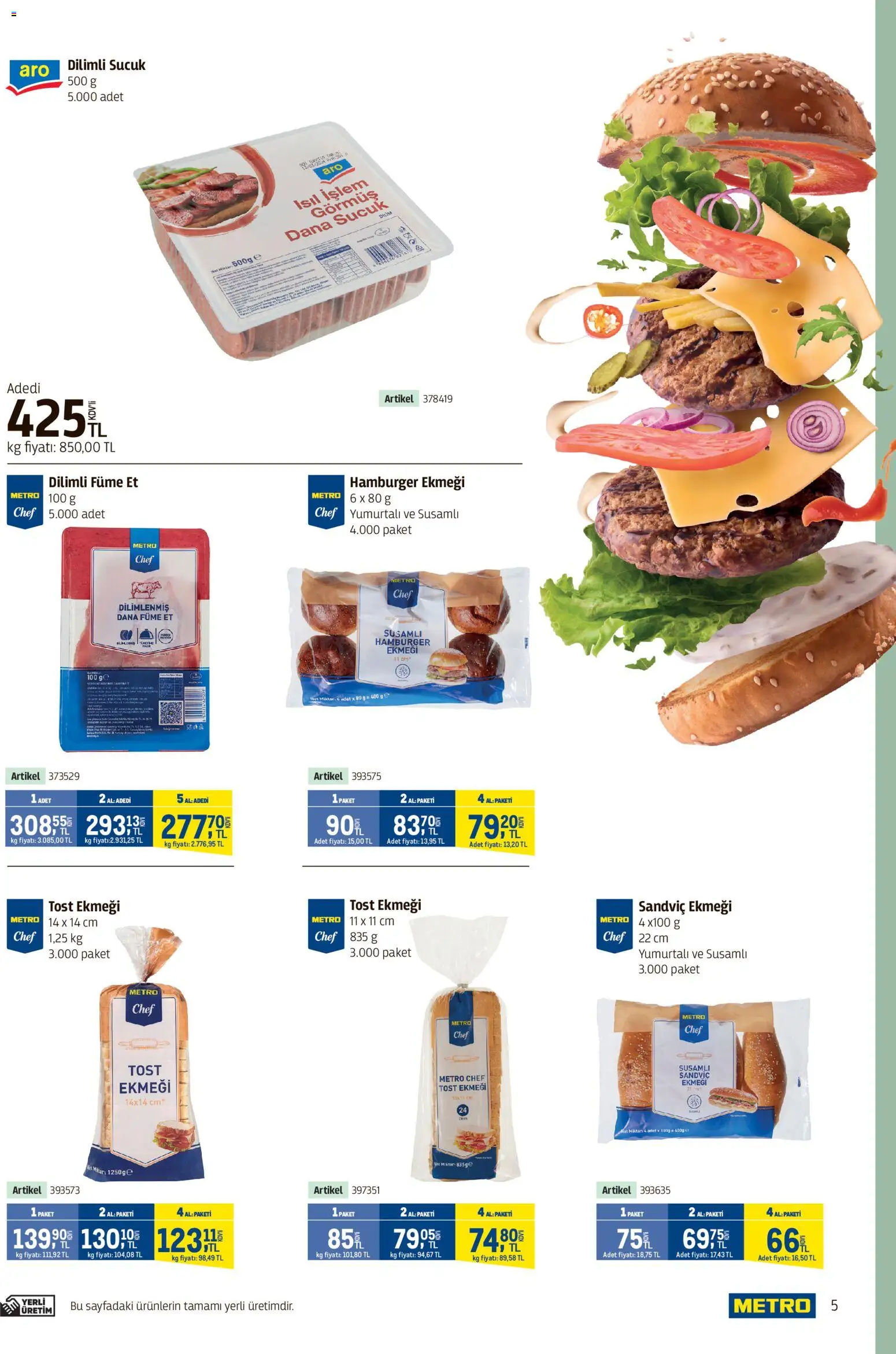 Metro - Kafeler & Pastaneler Kataloğu - 01.04.2026 tarihinden itibaren geçerlidir | Sayfa: 5