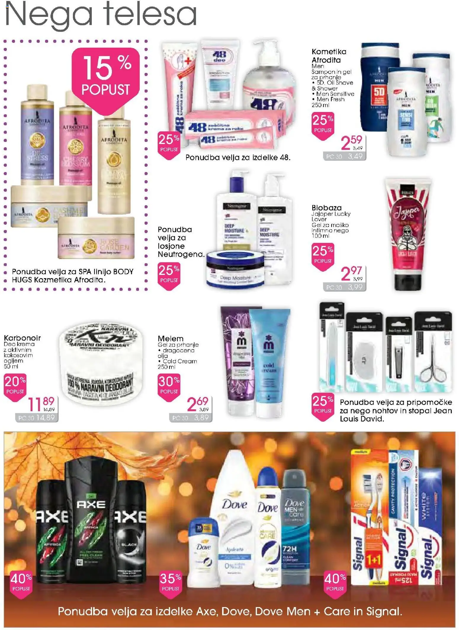 Novi Tuš drogerija katalog ponudbe – veljaven od 12.11.2025 | Stran: 6 | Izdelki: Gel za prhanje, Sampon, Krema, Deodorant