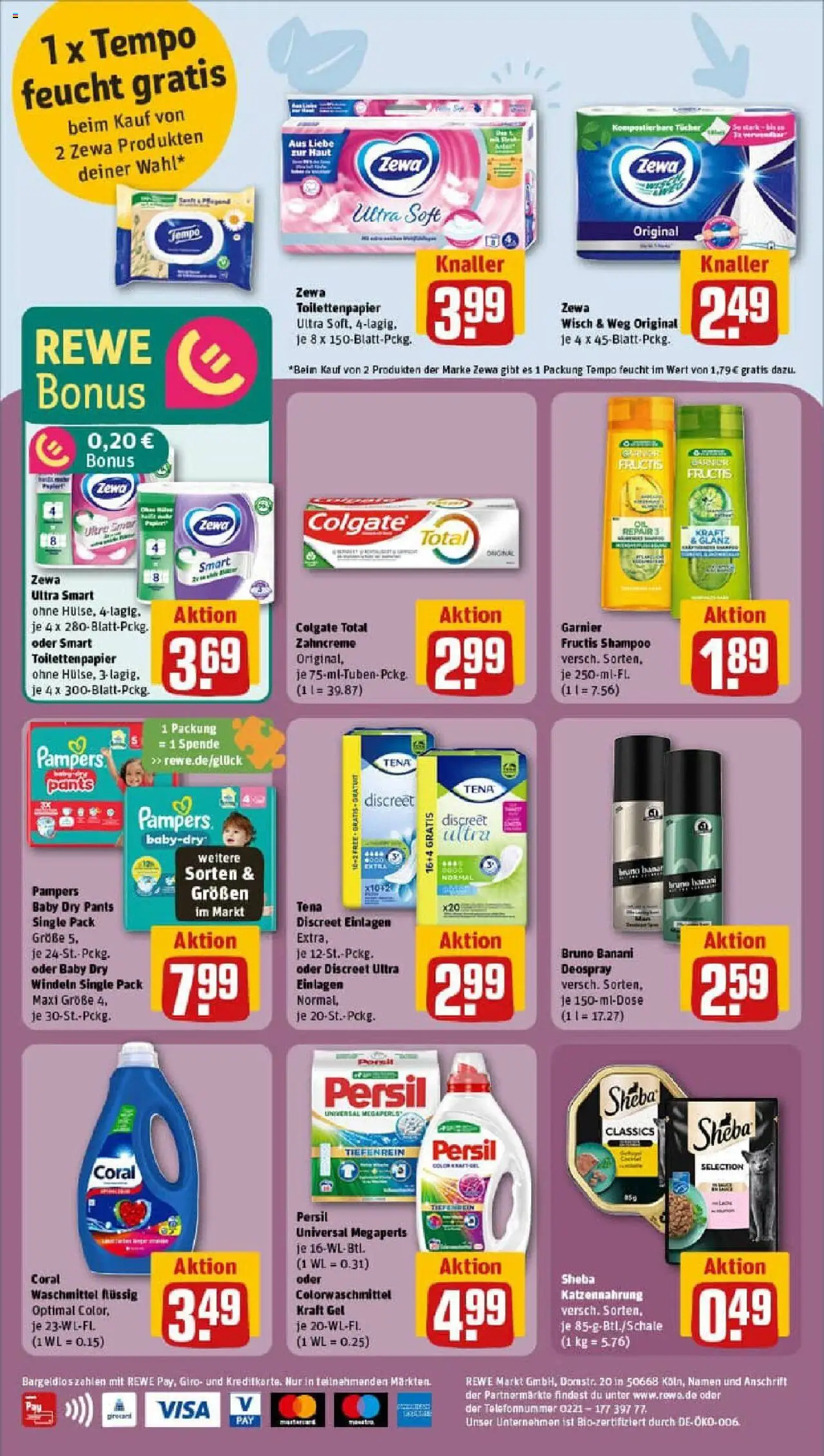 Rewe prospekt Bad Kreuznach	 - gültig ab dem 13.07.2025 | Seite: 28 | Produkte: Sheba, Pampers, Tempo, Toilettenpapier
