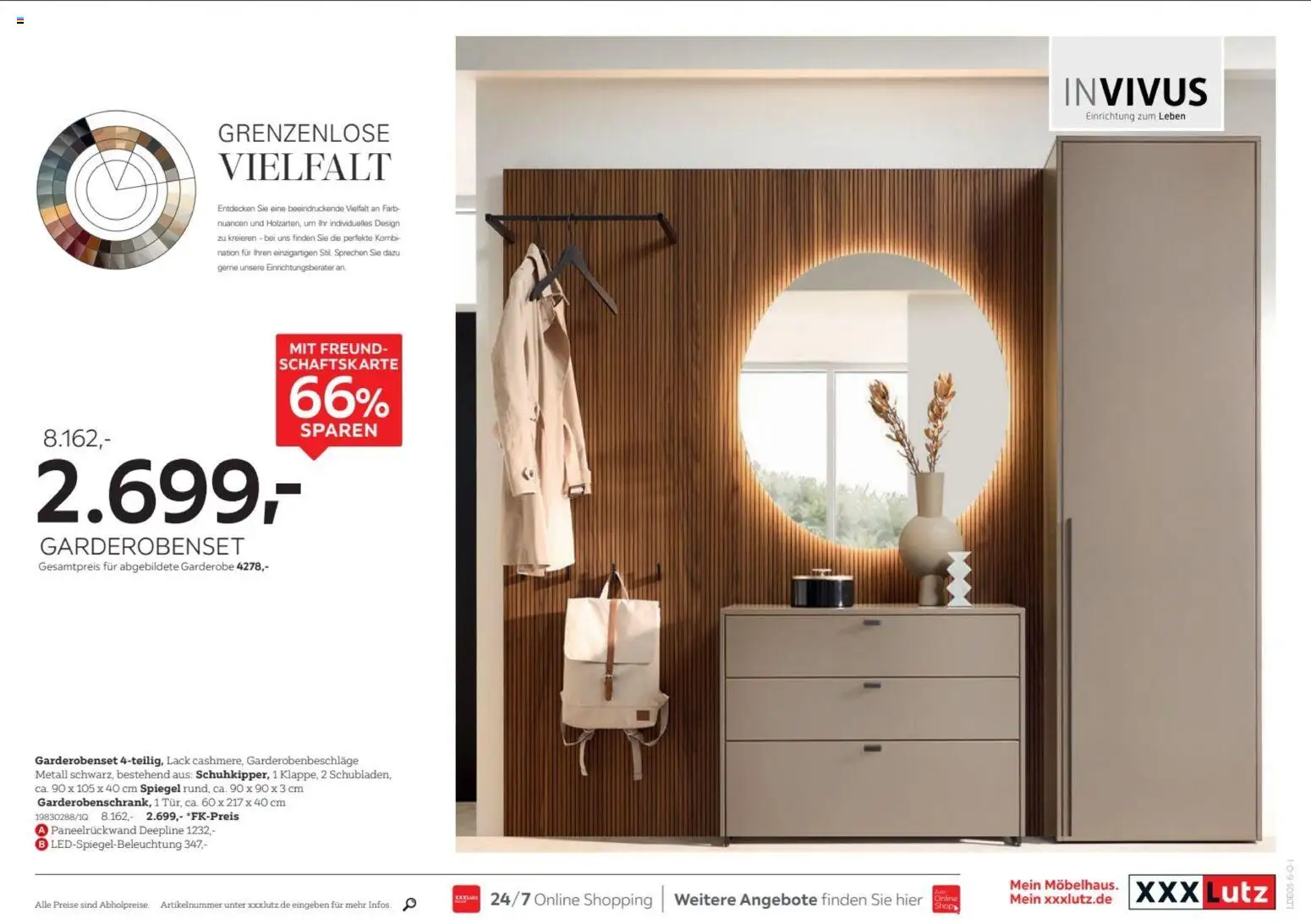 XXXL Lutz - Invivus Spezial – gültig ab 04.01.2026 | Seite: 13 | Produkte: Spiegel, Garderobenset