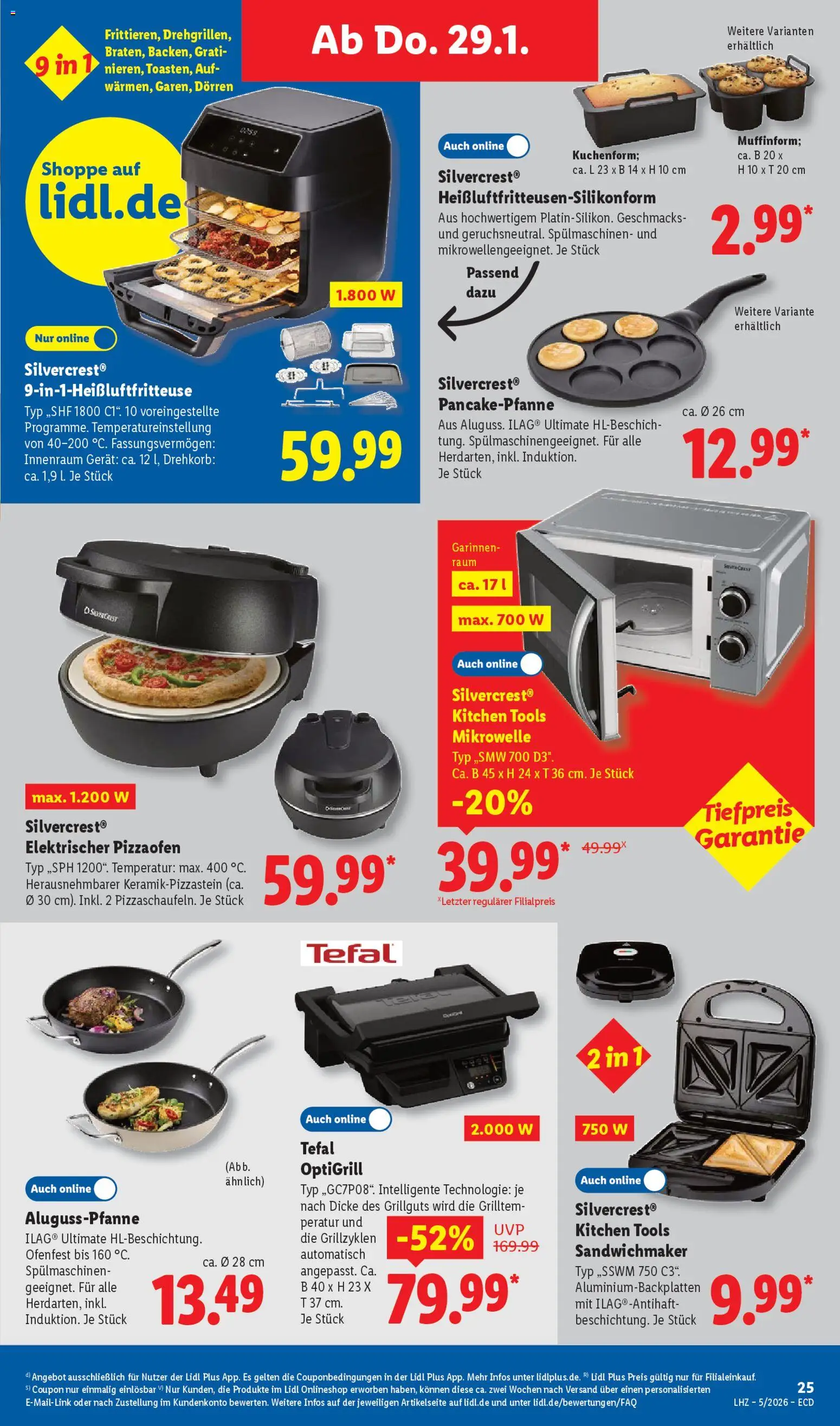 Lidl - Prospekt – gültig ab 26.01.2026 | Seite: 47 | Produkte: Mikrowelle, Sandwichmaker
