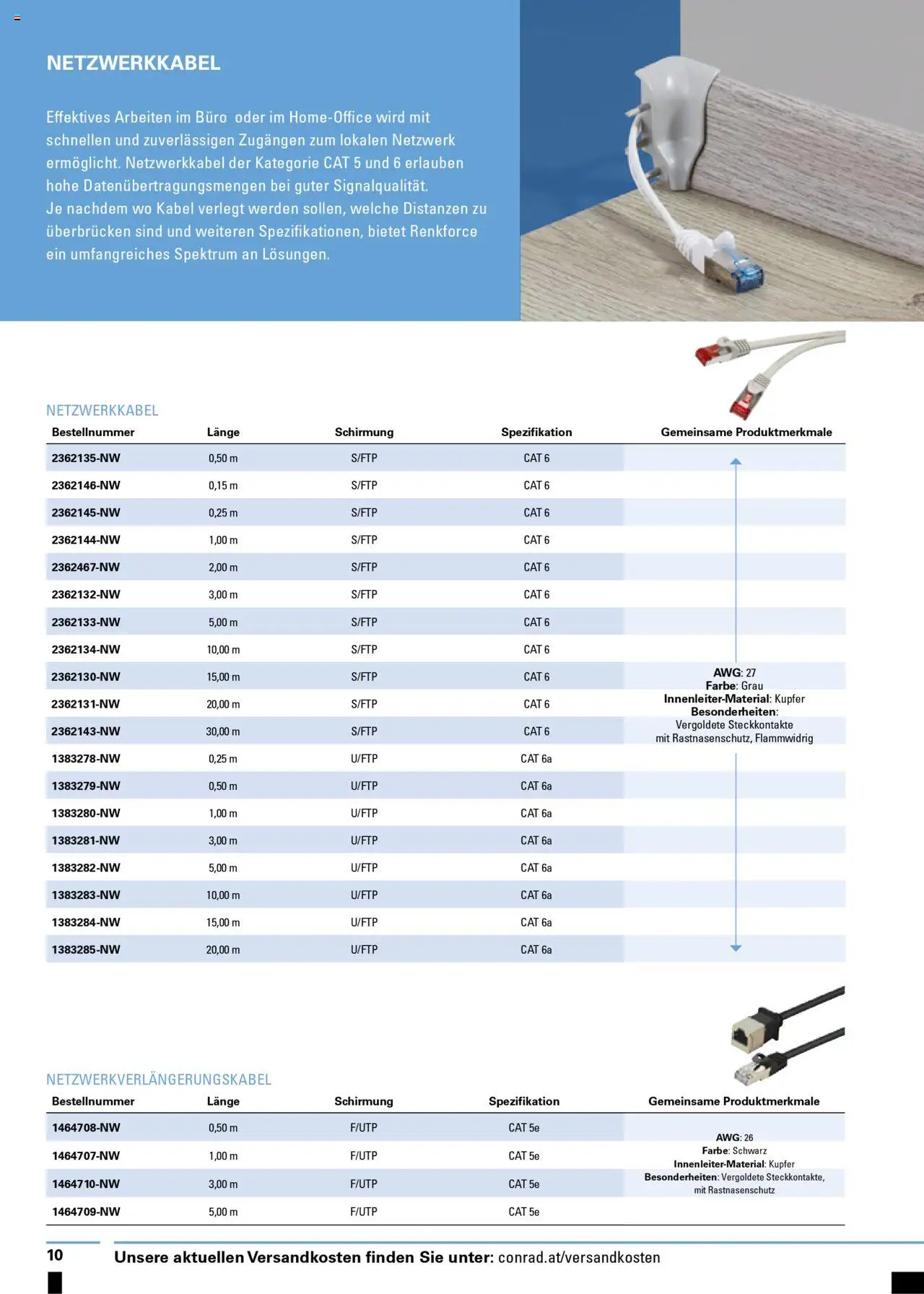 Conrad Renkforce gültig ab 13.03.2025 | Seite: 10 | Produkte: Kabel