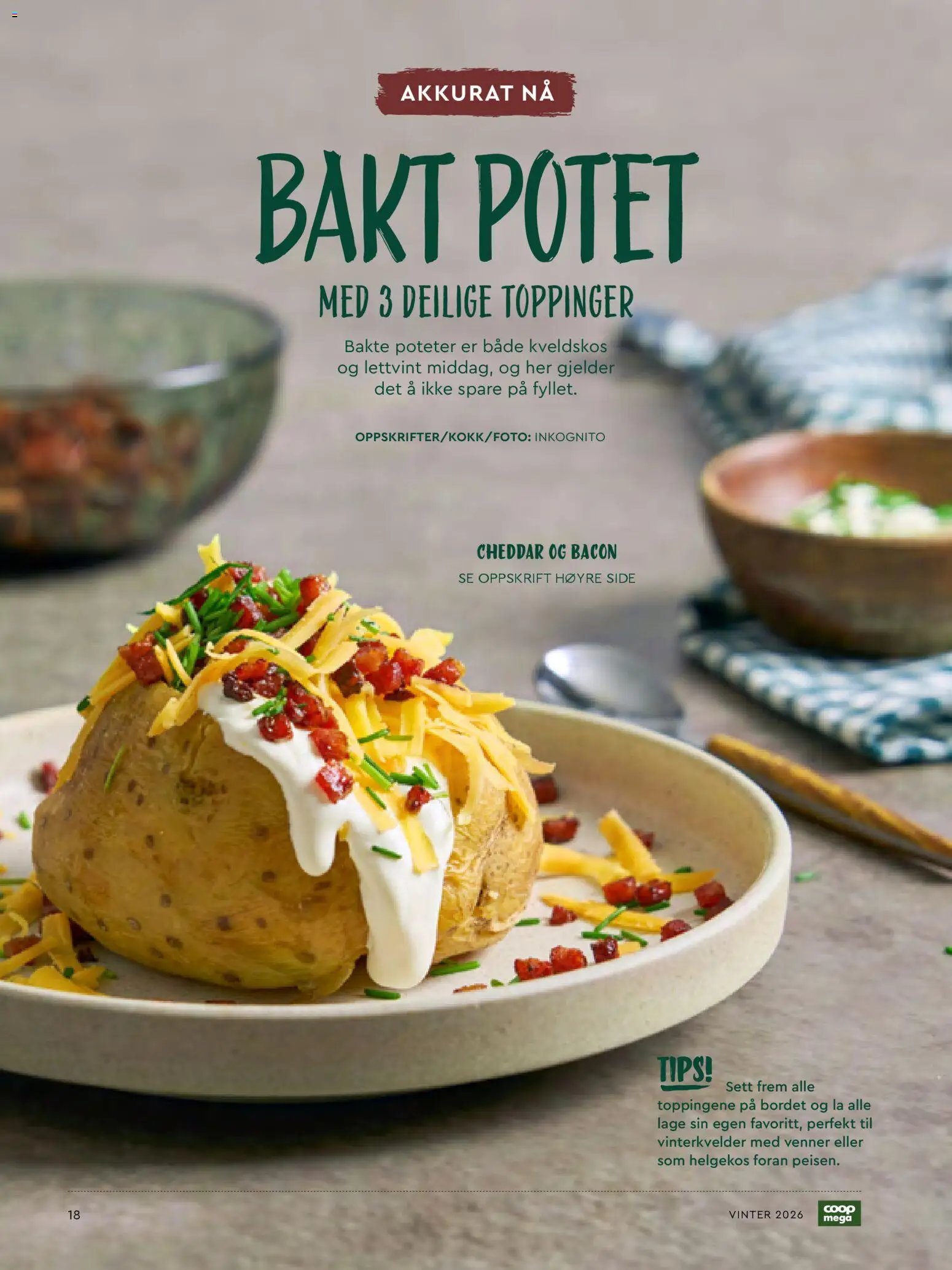 {H1} | Side: 18 | Produkter: Bavețică, Poteter, Cheddar