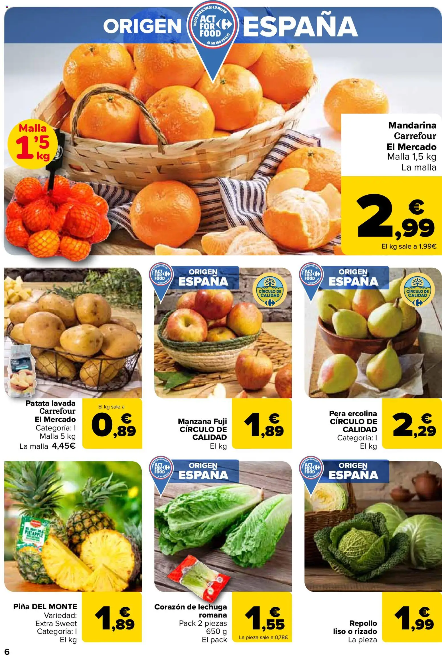 Carrefour folleto │ válido desde el 28.10.2025 | Página: 6 | Productos: Piña, Manzana