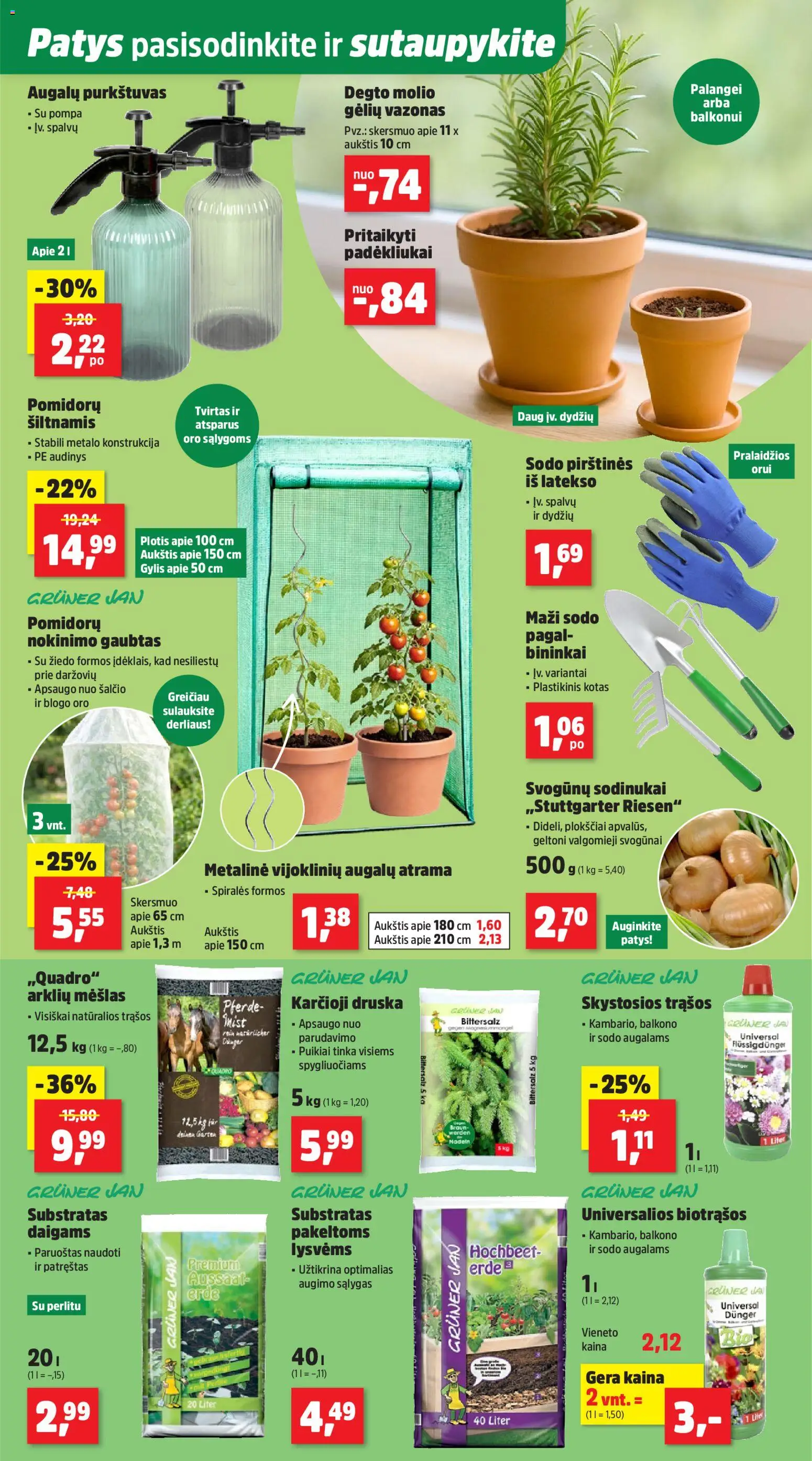 Thomas Philipps akcijos nuo 02.02.2026 | Puslapis: 3 | Prekių: Svogūnai, Vazonas, Druska, Pirštines