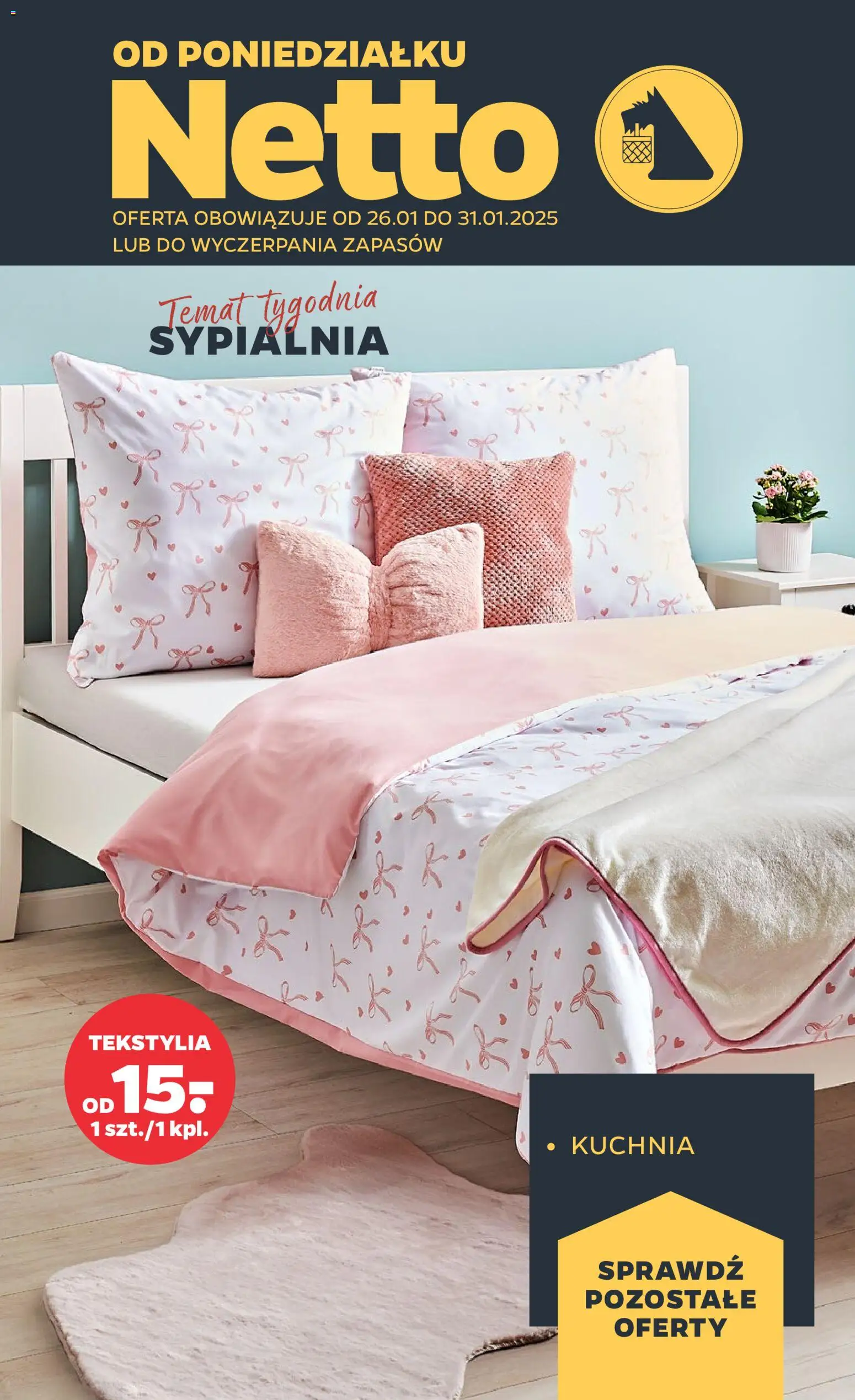 Netto gazetka - Non Food od 26.01.2026 | Strona: 1 | Produkty: Tekstylia