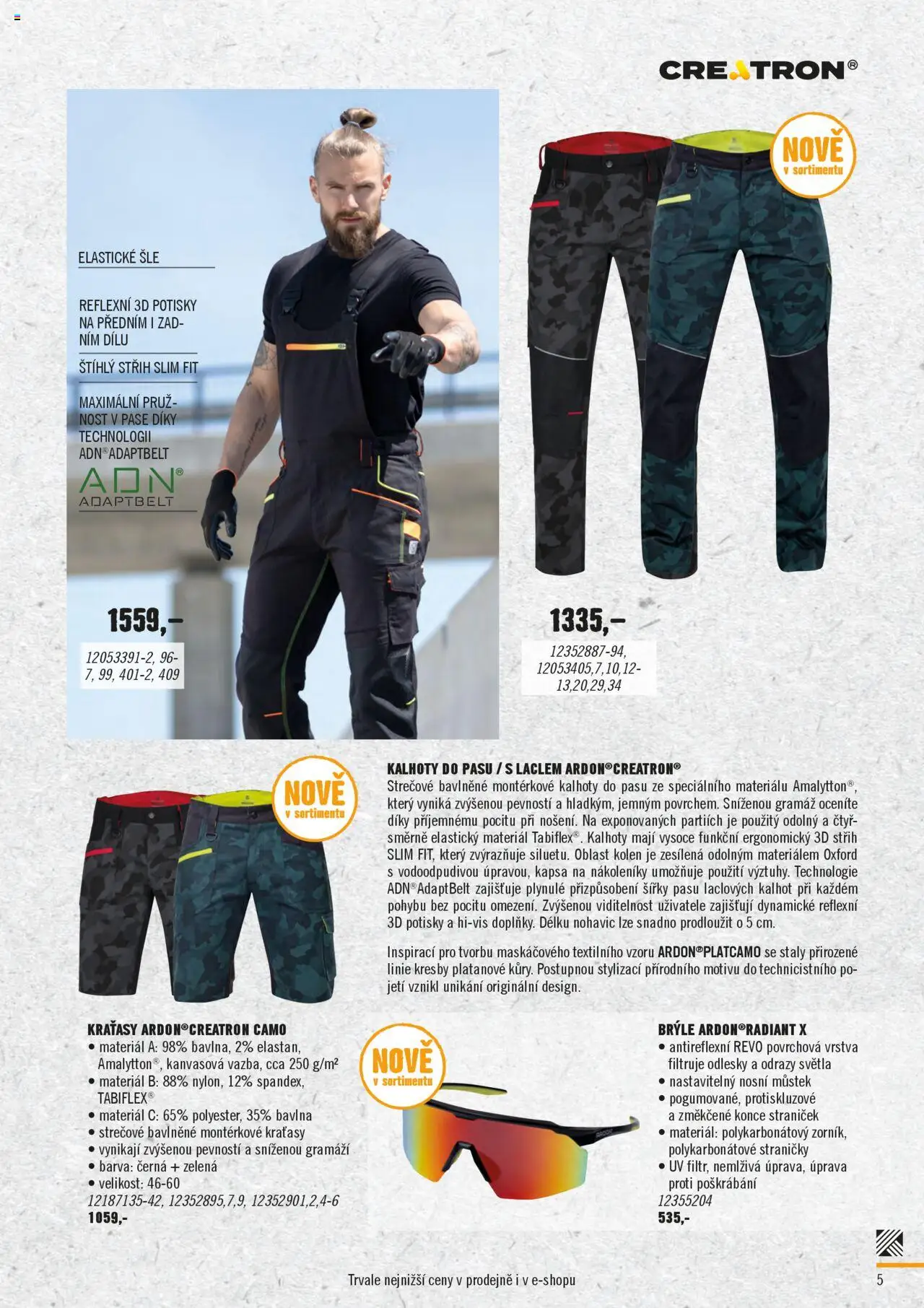 HORNBACH katalog - Pracovní oblečení od 12.04.2025 | Strana: 5 | Produkty: Kalhoty, Kraťasy, Brýle