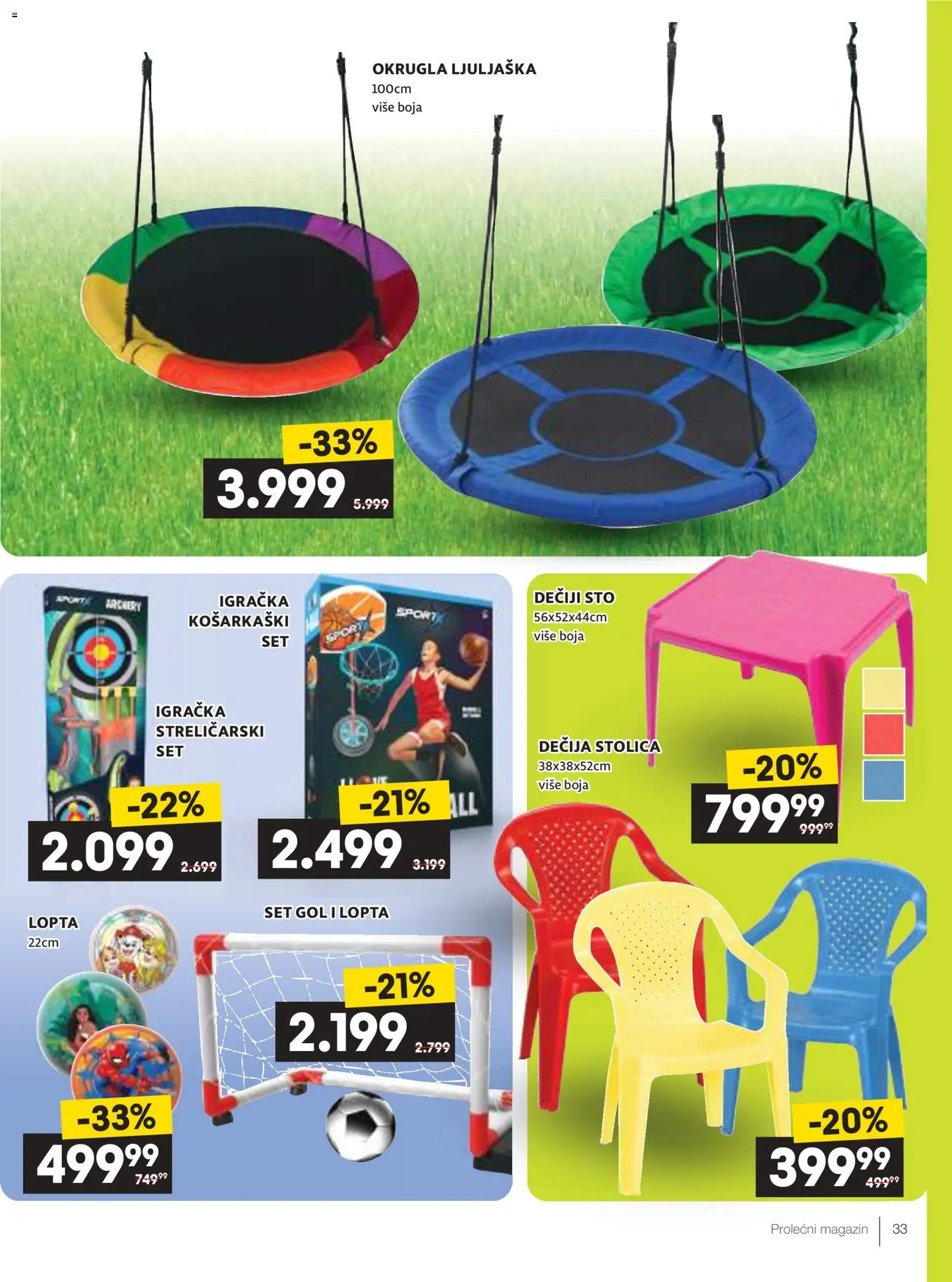 Roda katalog - važi od 09.04.2026 | Strana: 33 | Proizvode: Lopta, Sto, Stolica, Ljuljaška
