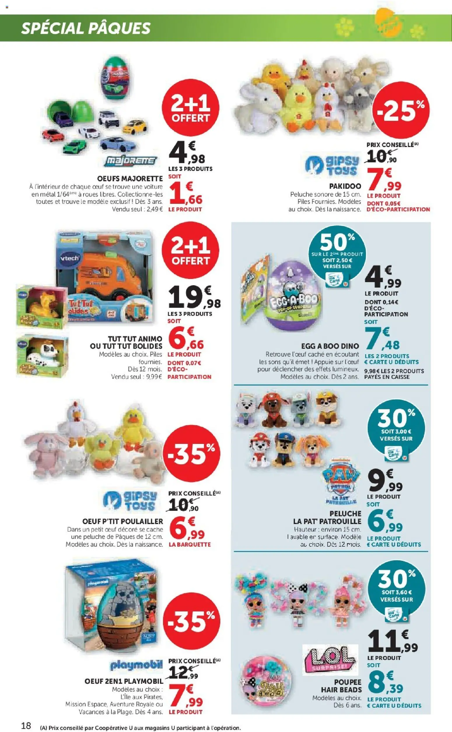 {H1} | Page: 18 | Produits: Poupée, Playmobil, Peluche, Piles